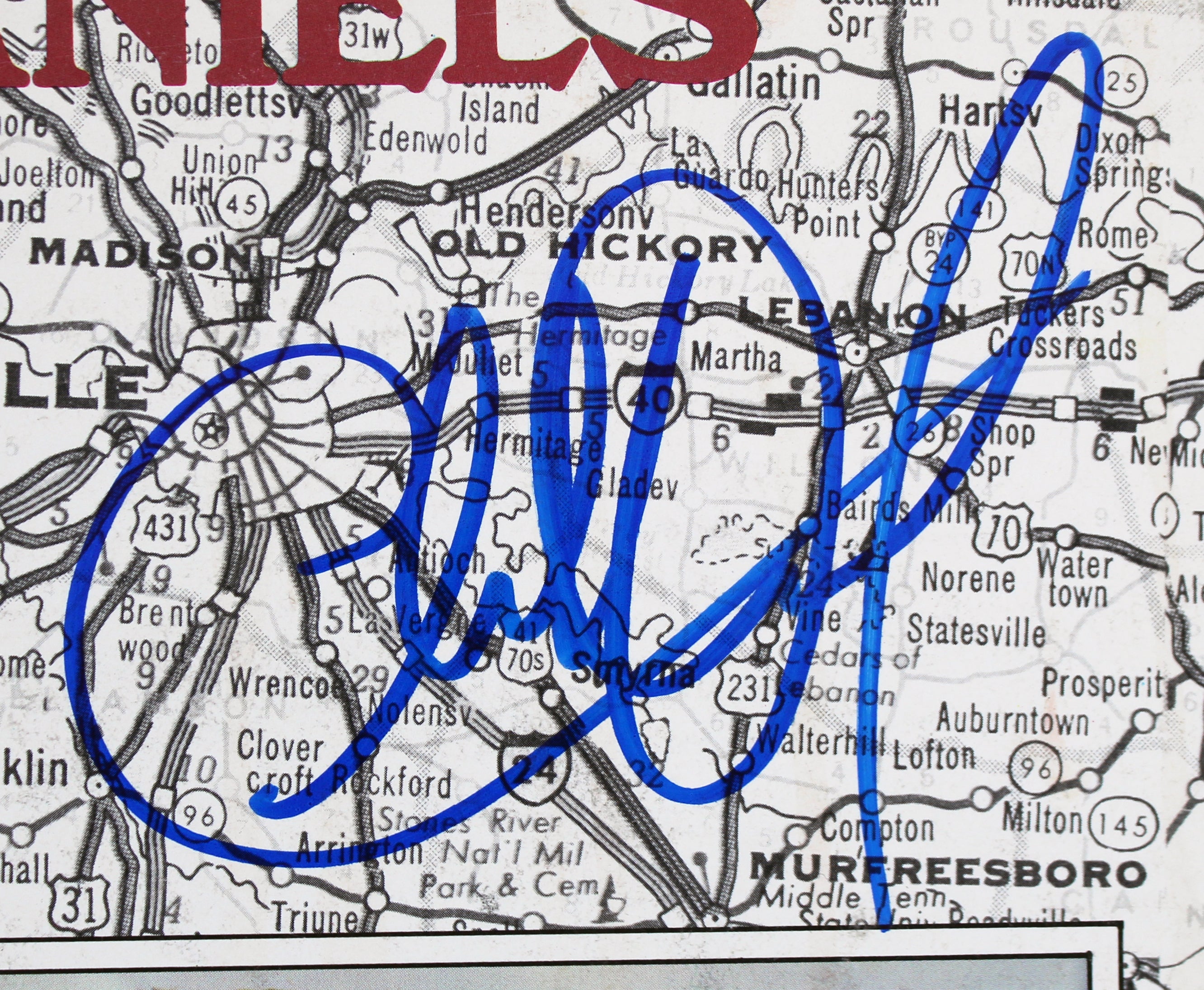 Charlie Daniels Authentic Signed Charlie Daniels Album Cover BAS #BG79185