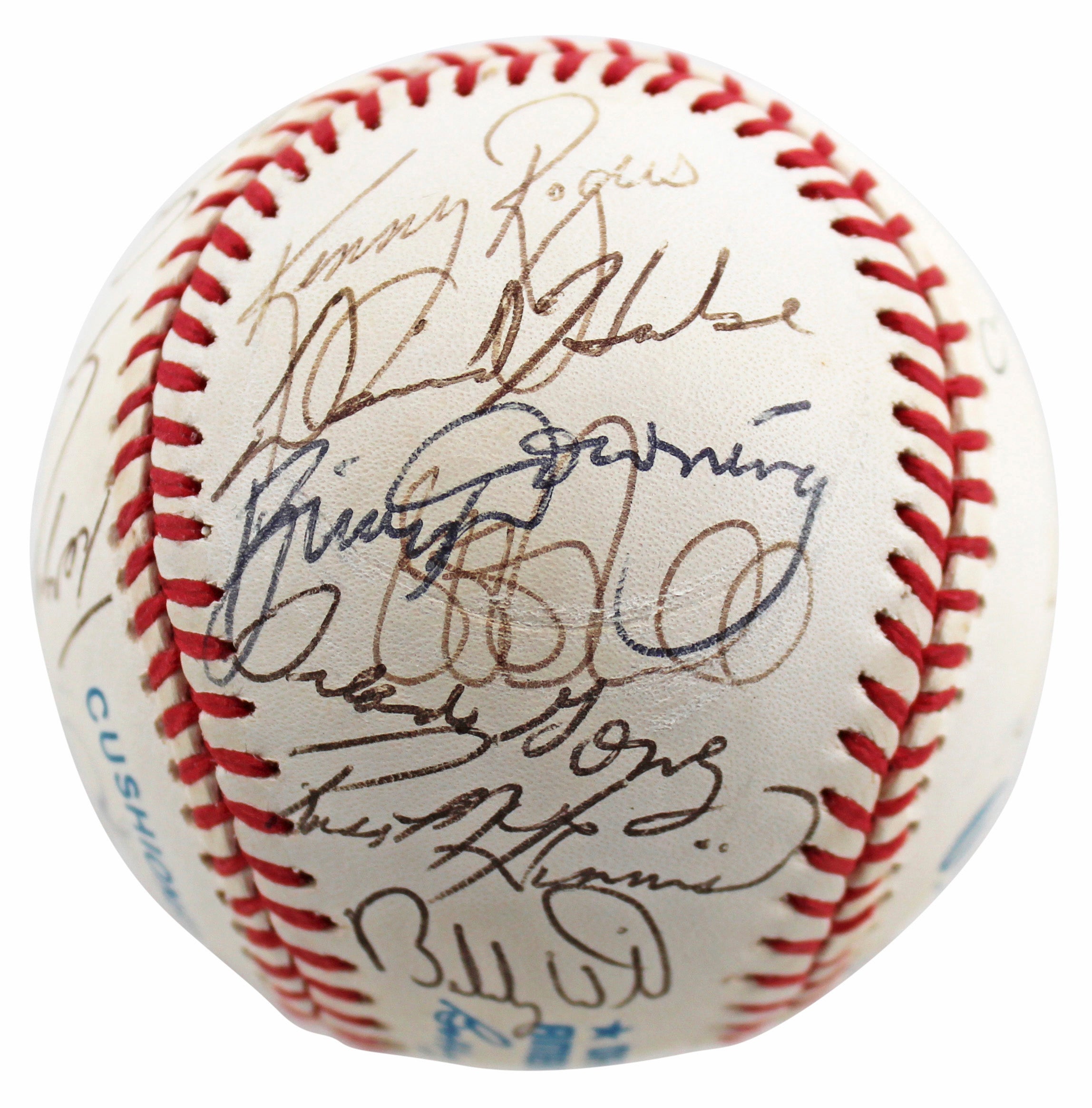 1992 Rangers (28) Gonzalez, Palmeiro, Rogers Signed Oal Baseball BAS #AC01898