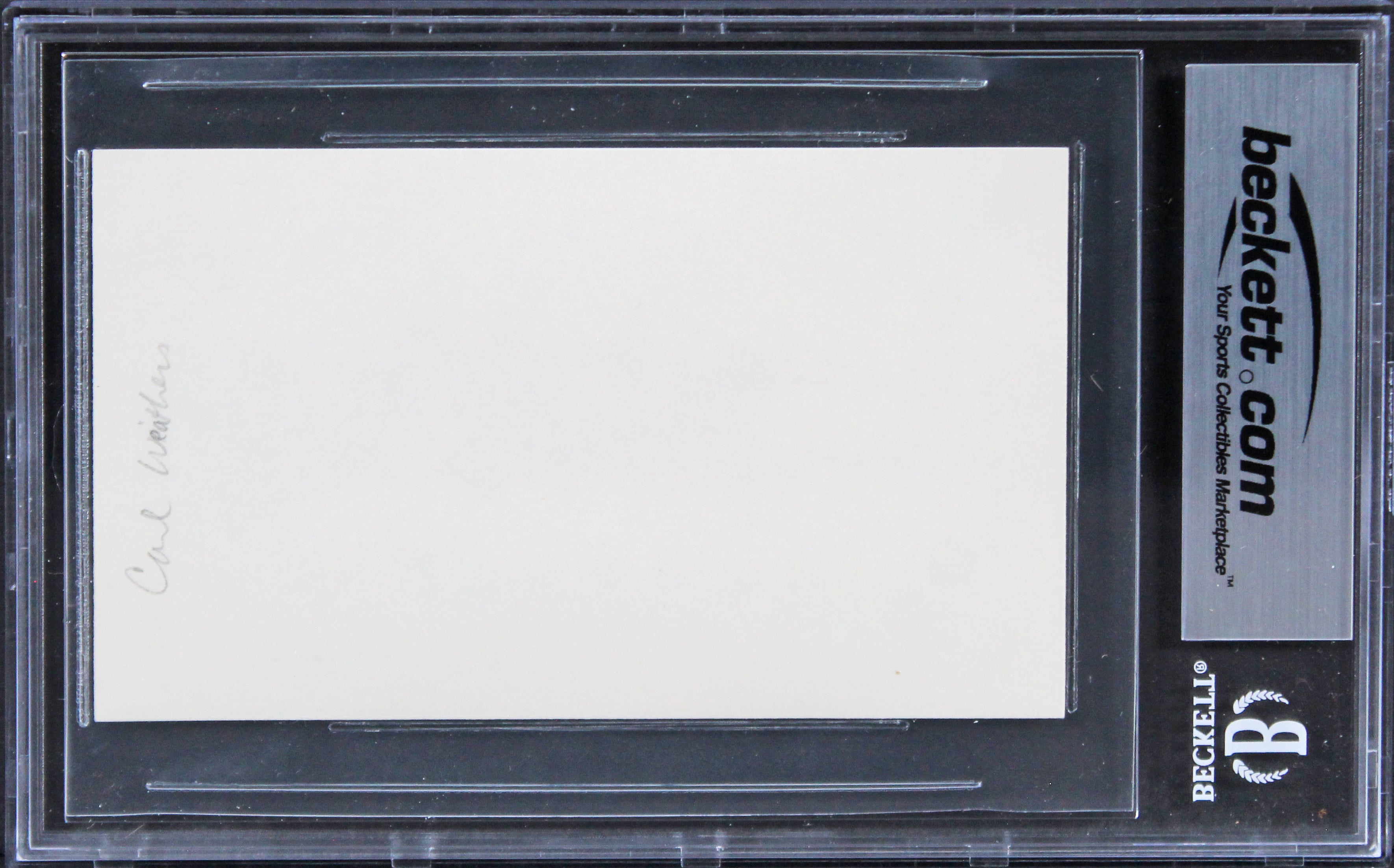 Carl Weathers Predator Authentic Signed 3x5 Index Card Autographed BAS Slabbed 2