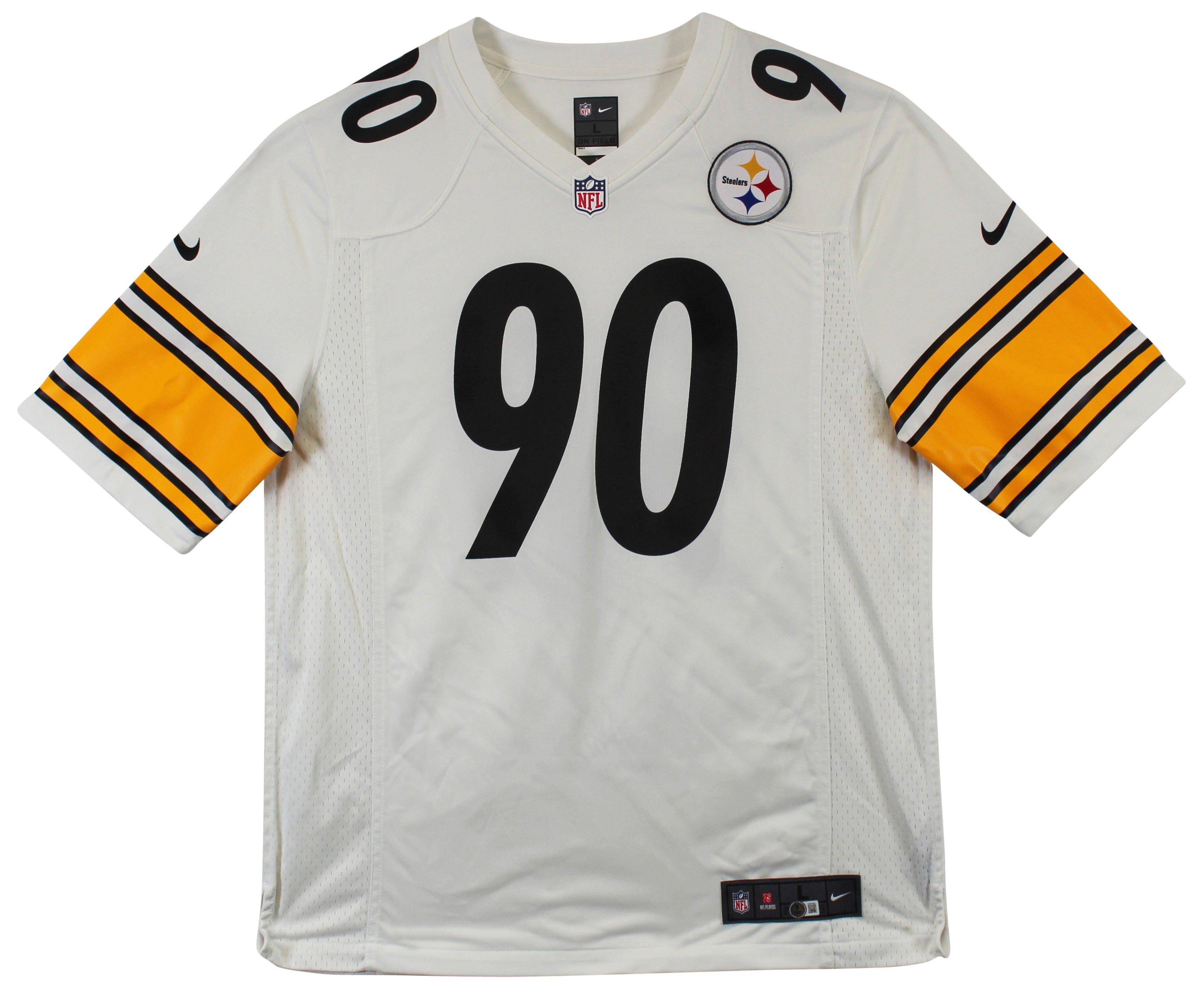 Steelers T.J. Watt Authentic Signed White Nike Game Jersey BAS Witnessed