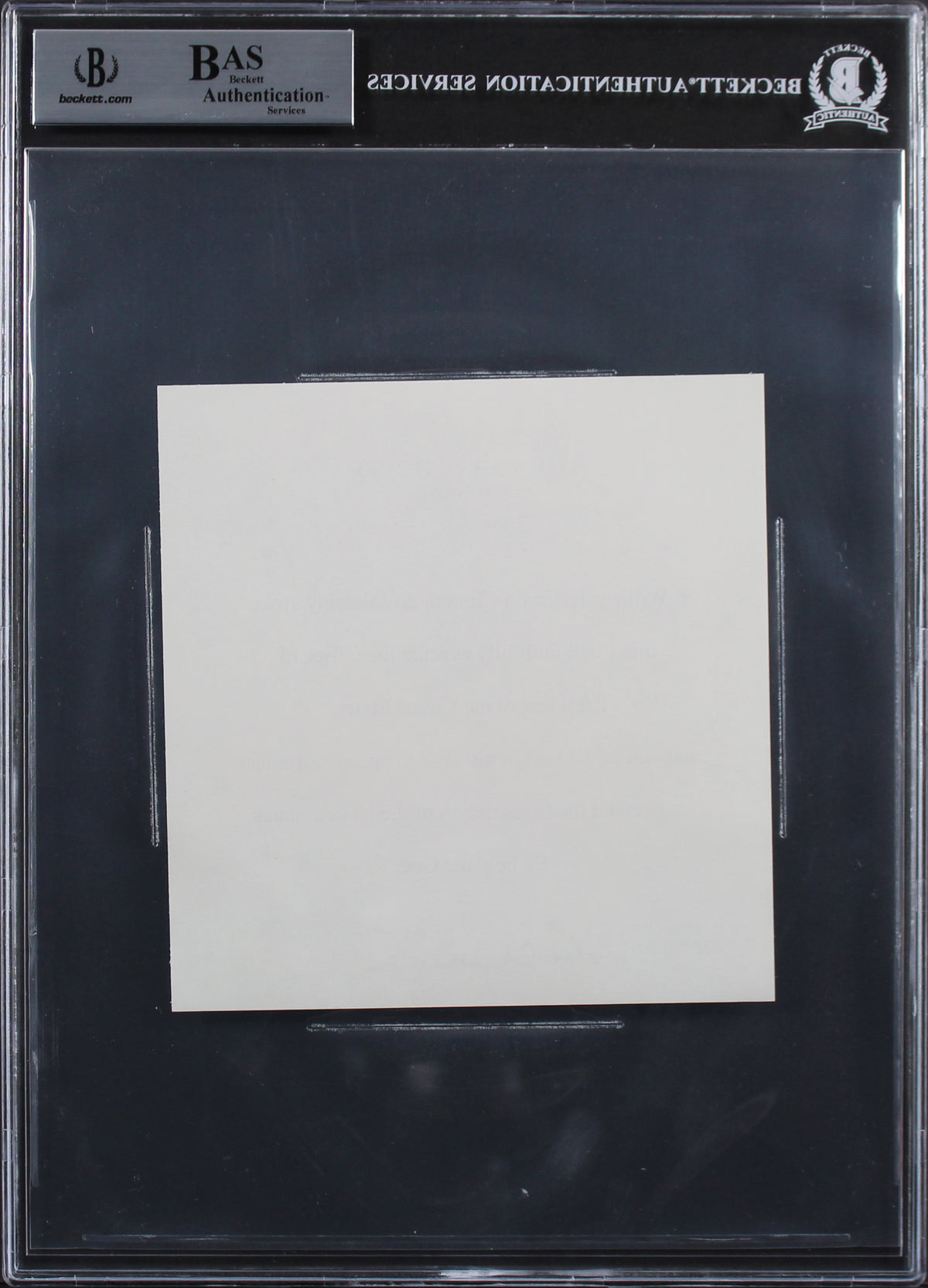 Bill Clinton Authentic Signed 5.5x5.85 Oath Of Office Cut Signature BAS Slabbed