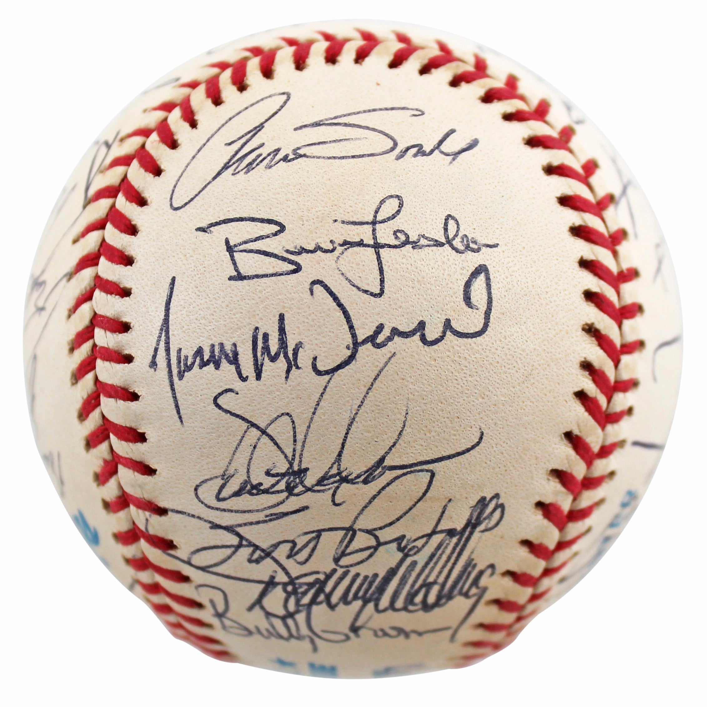 1997 A's (32) Giambi, Howe, Spiezio, Grieve +28 Signed Oal Baseball BAS #AC01907