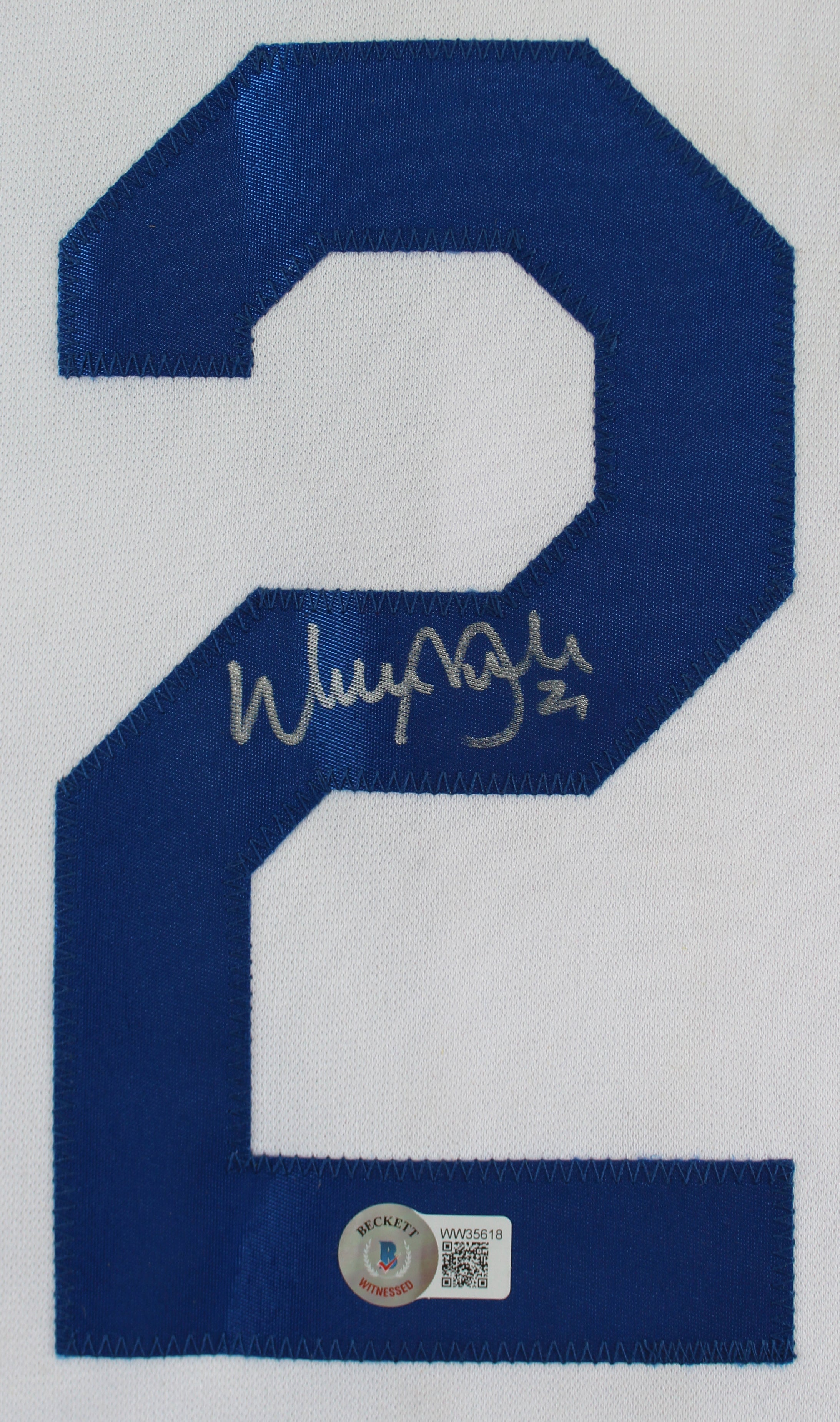 Walker Buehler Authentic Signed White Pro Style Jersey Autographed BAS Witnessed