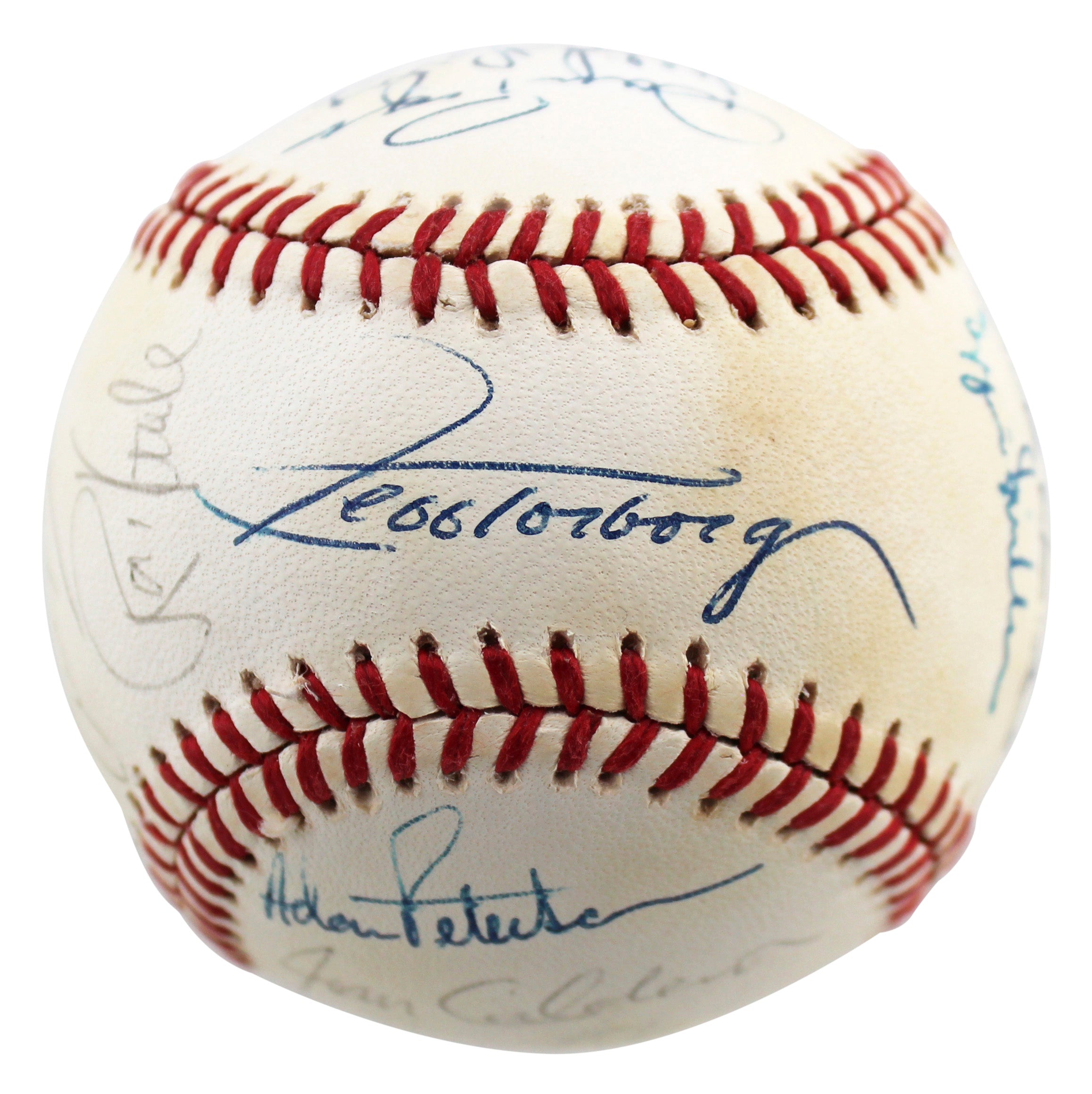 1990 White Sox (27) Ventura, Torborg, Guillen +24 Signed Baseball BAS #AB92934