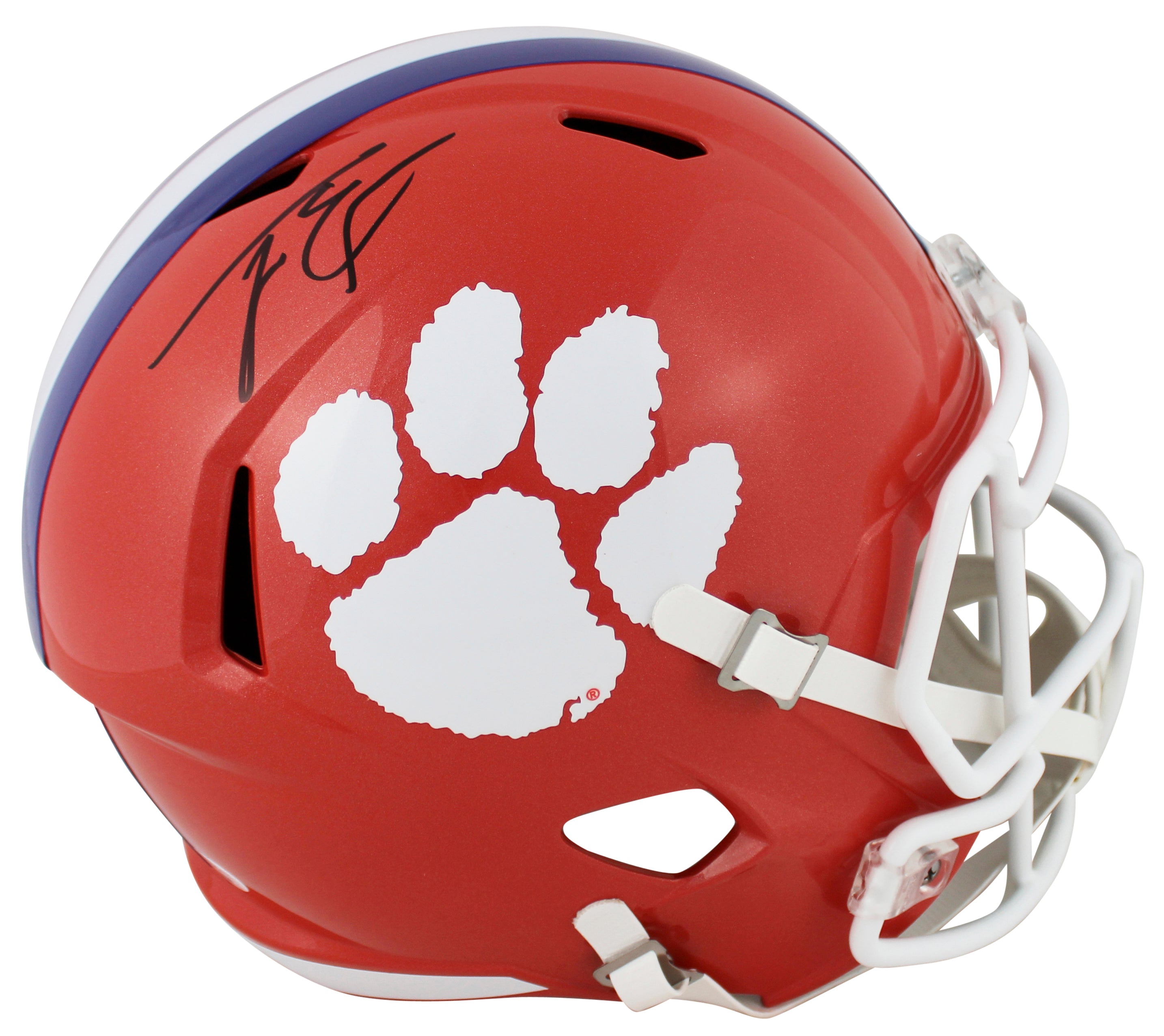 Clemson Travis Etienne Jr. Signed Full Size Speed Rep Helmet w/ Case JSA