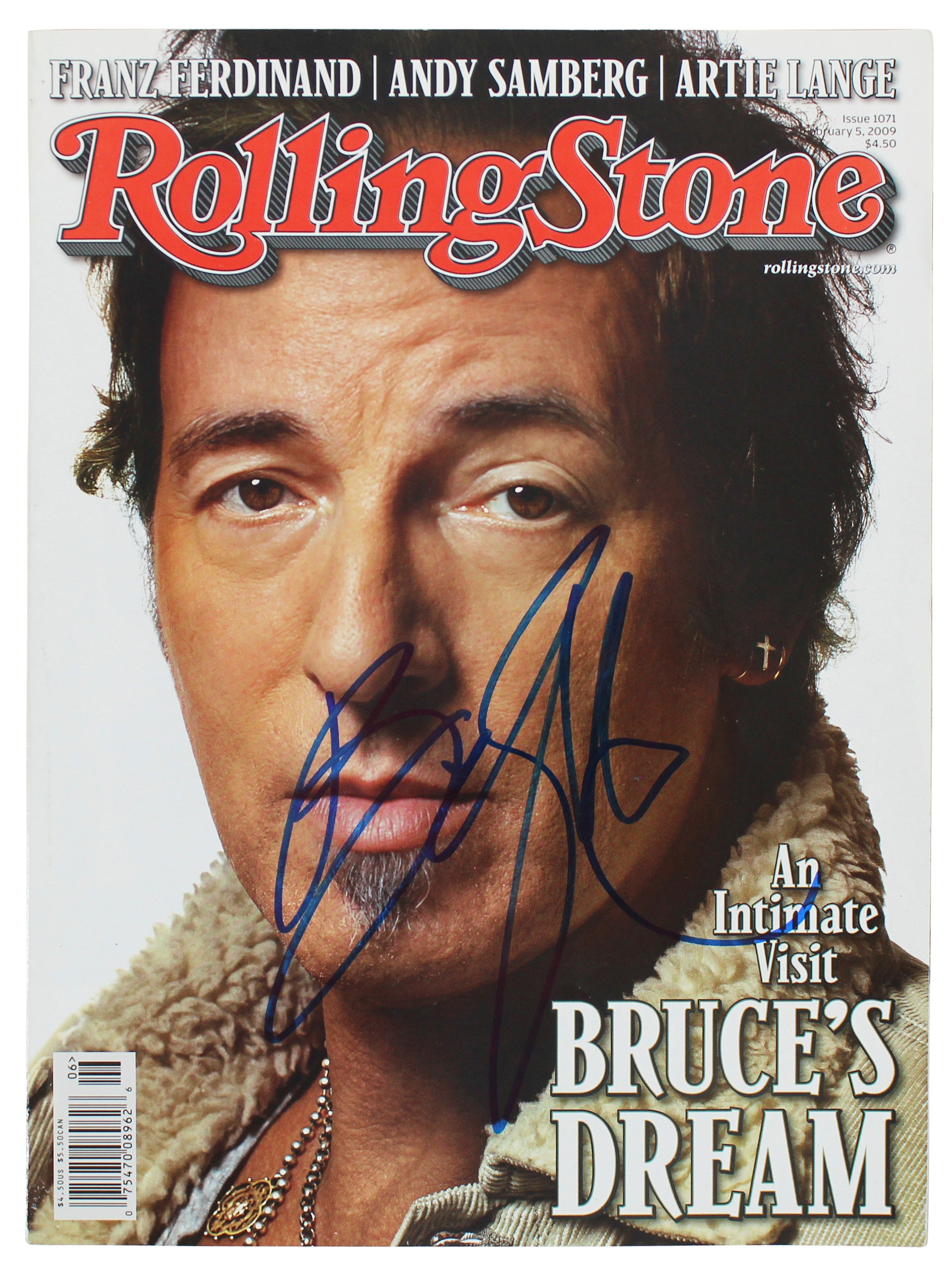 Bruce Springsteen Authentic Signed 2009 Rolling Stone Magazine BAS #AB77718