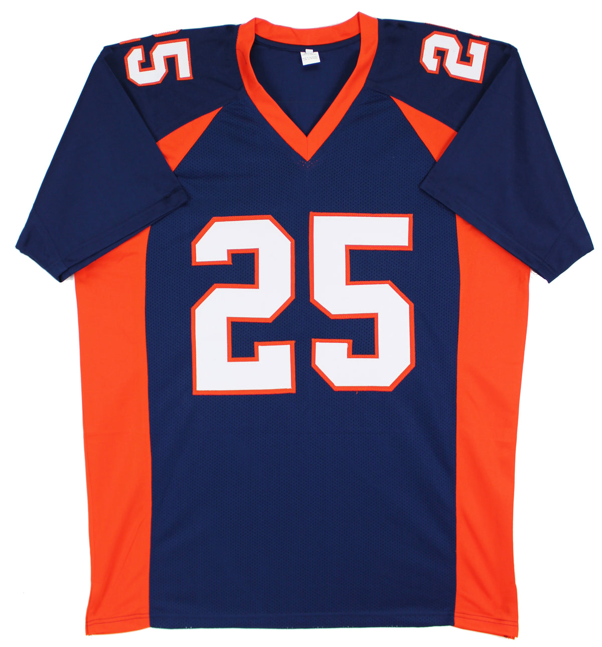 Chris Harris Jr. Authentic Signed Navy Blue Pro Style Jersey Autographed JSA