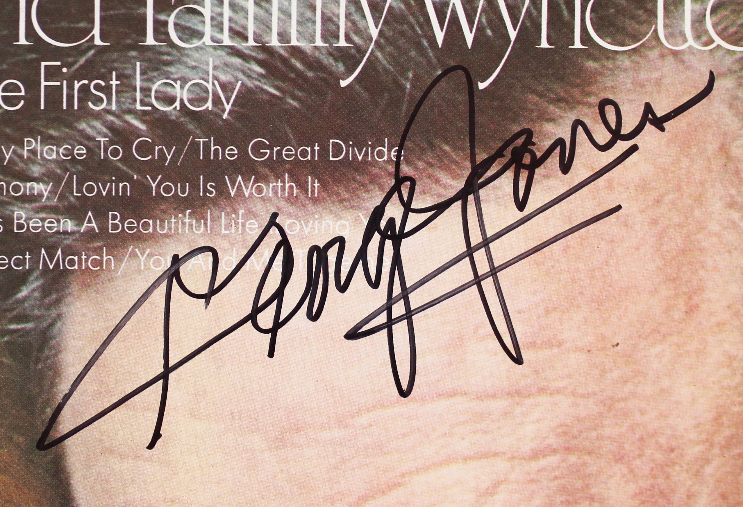 George Jones Authentic Signed Me And The First Lady Album Cover BAS #BG90656