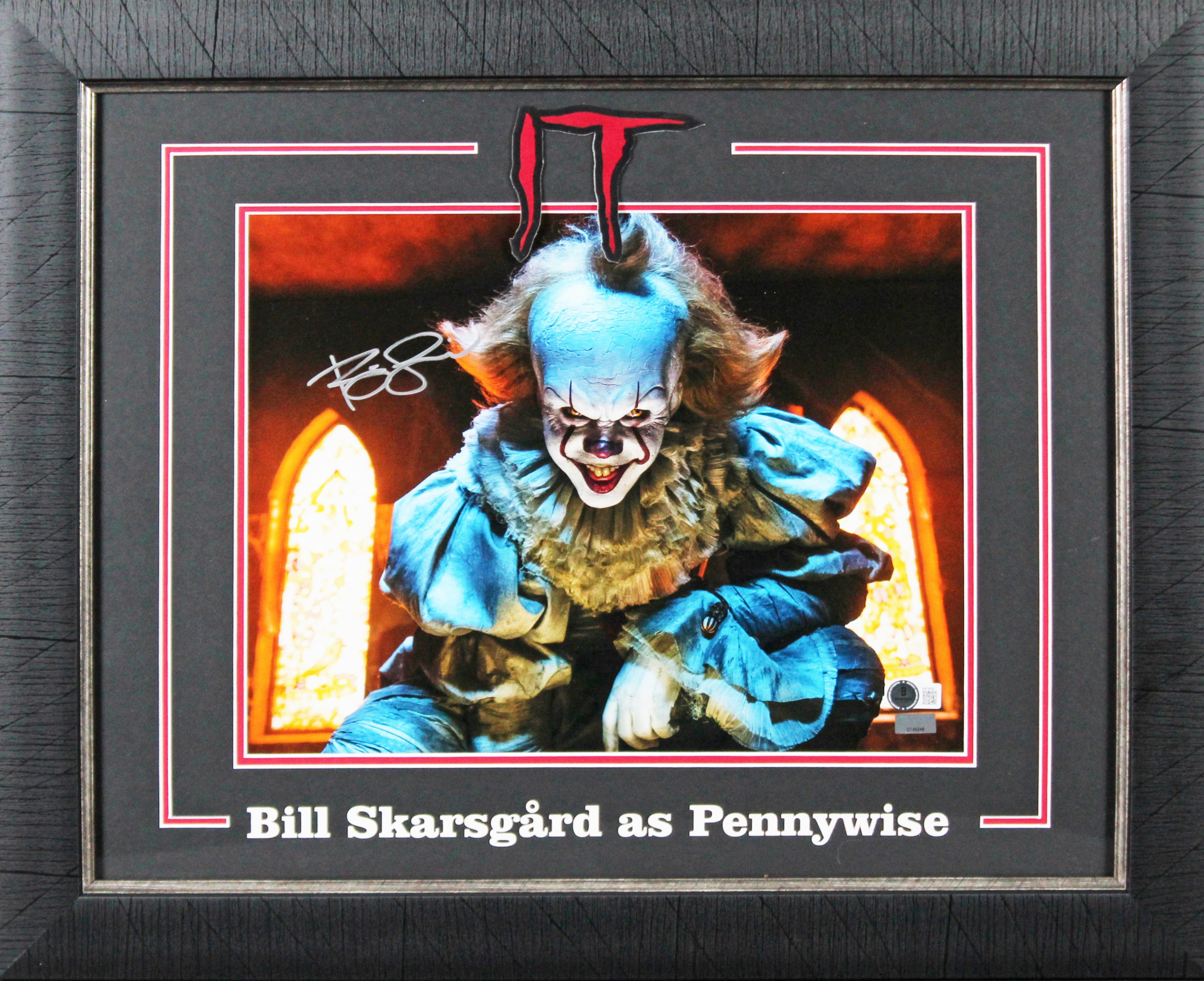 Bill Skarsgard It Authentic Signed 11x14 Horizontal Penny Wise Framed Photo BAS