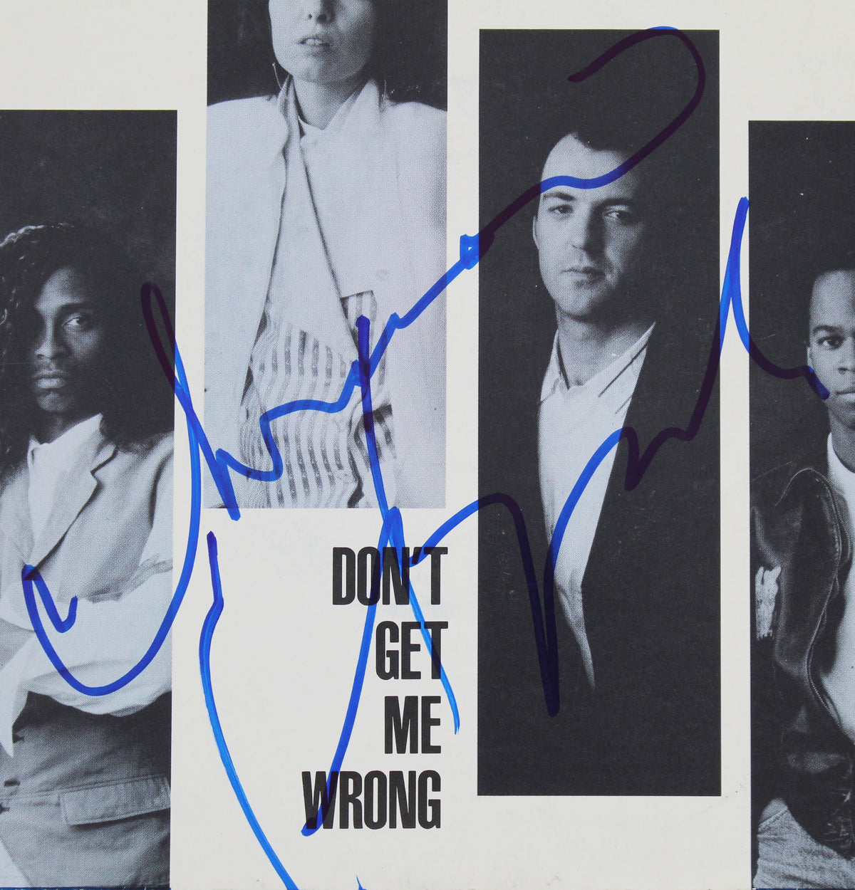 Chrissie Hynde The Pretenders Signed Don't Get Me Wrong 45 RPM Album Cover BAS