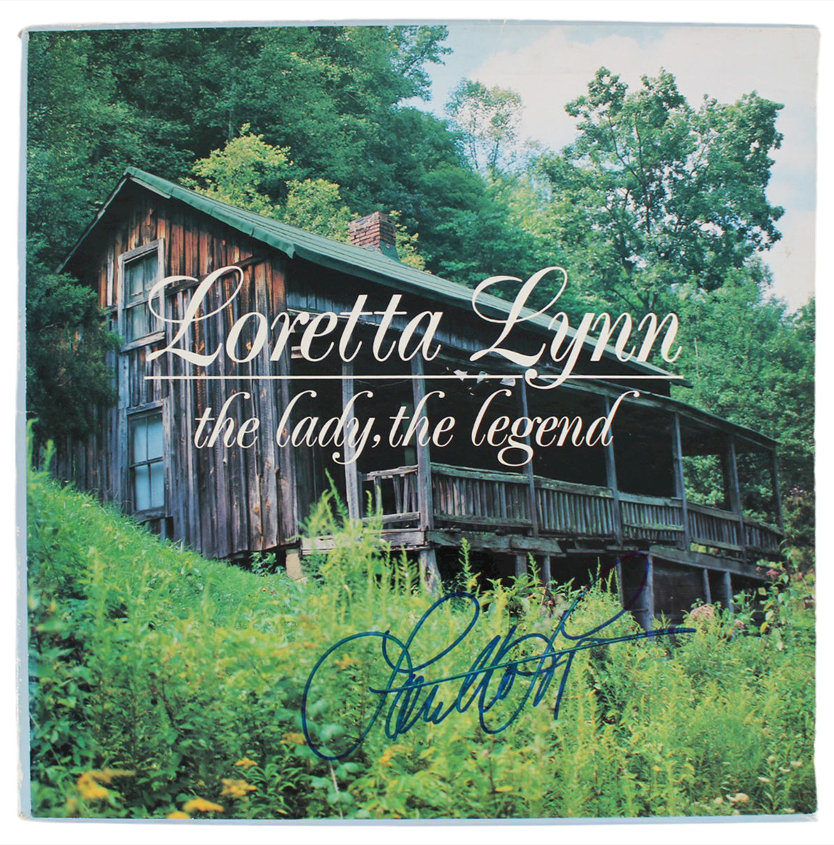 Loretta Lynn Authentic Signed The Lady, The Legend Album Cover BAS #BG90672
