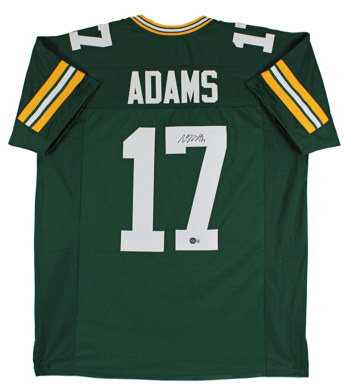 Davante Adams Authentic Signed Green Pro Style Jersey Autographed BAS Witness