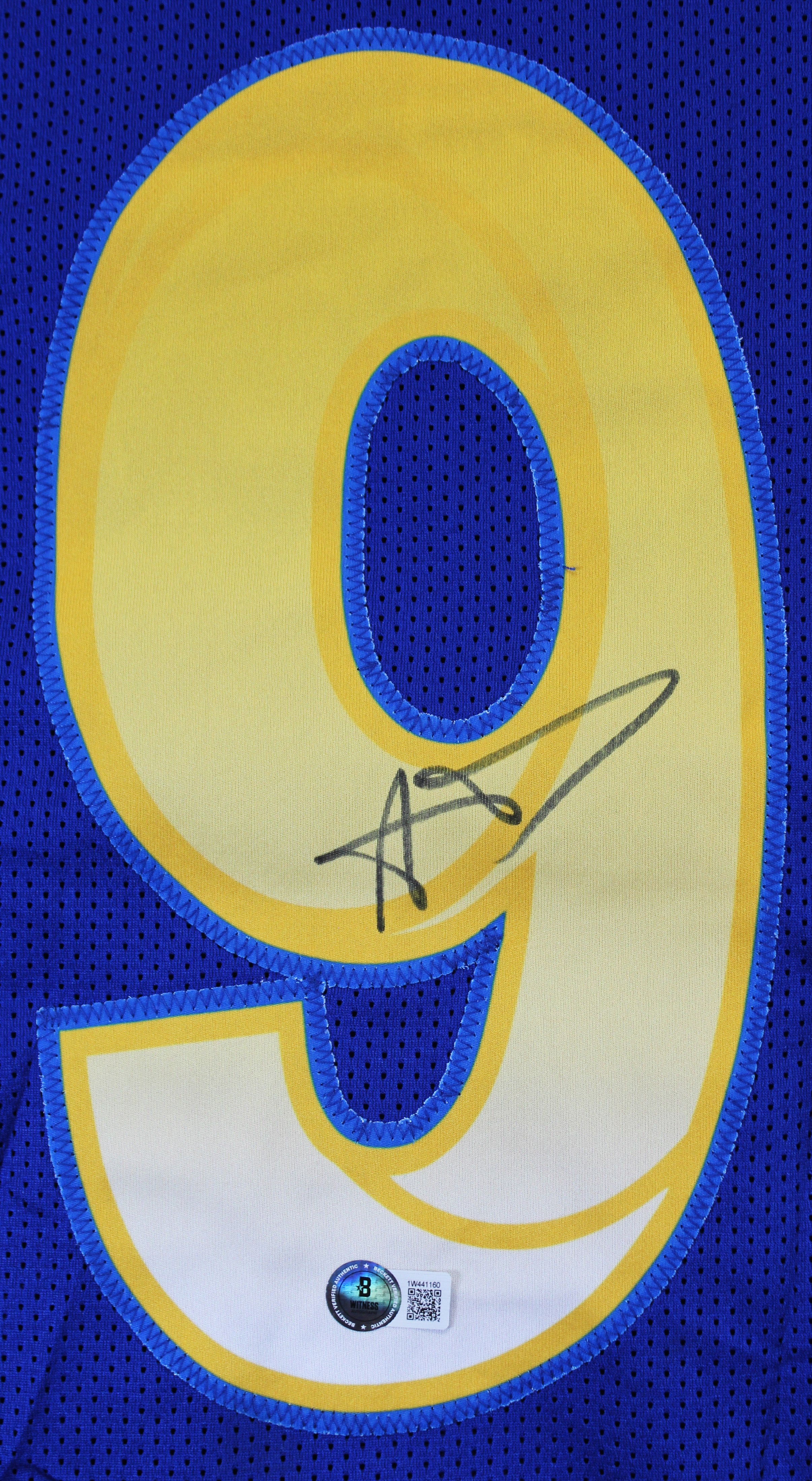 Aaron Donald Authentic Signed Blue Pro Style Jersey BAS Witnessed