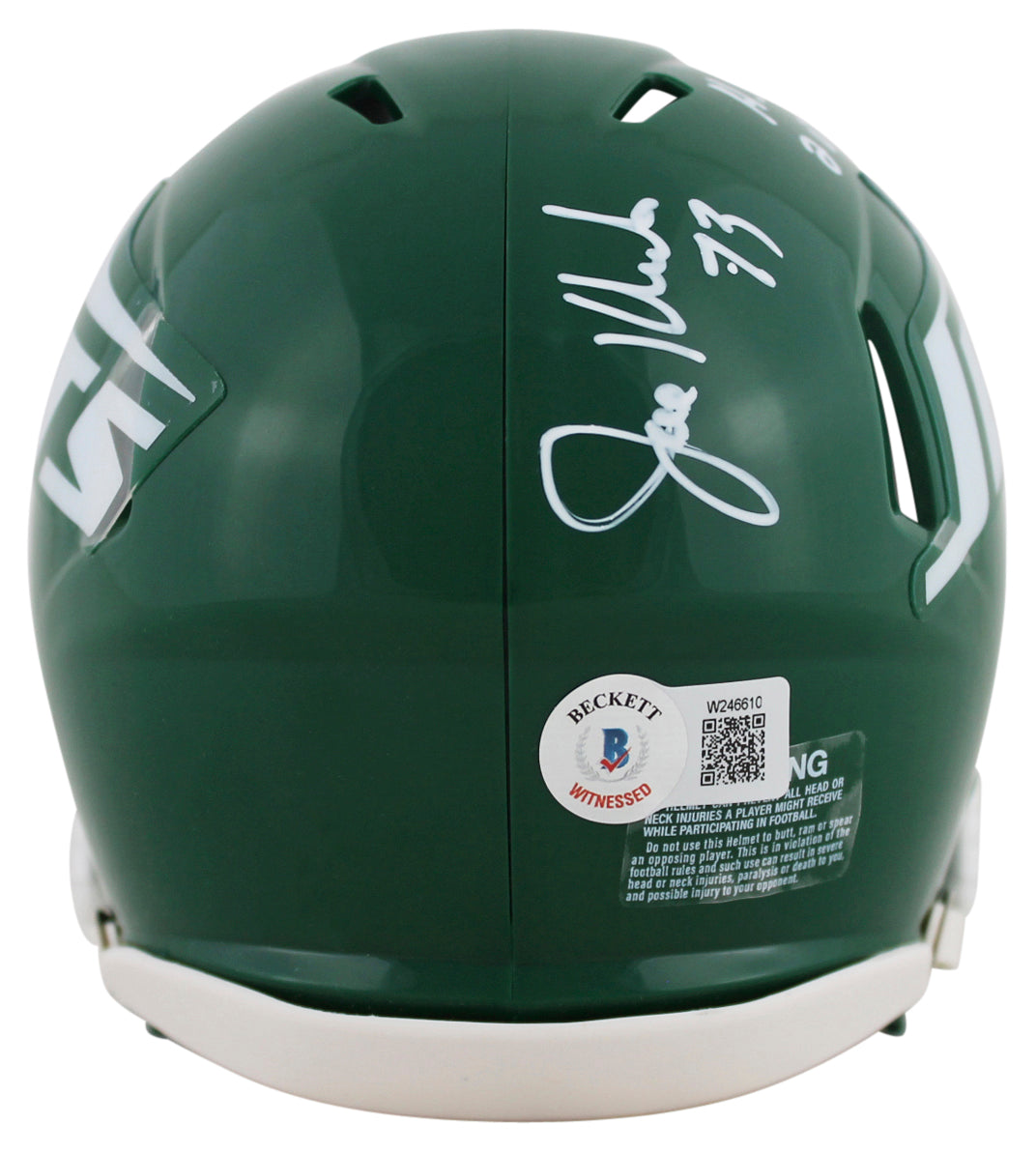 Jets Joe Klecko "HOF 2023" Authentic Signed 78-89 TB Speed Mini Helmet BAS Wit