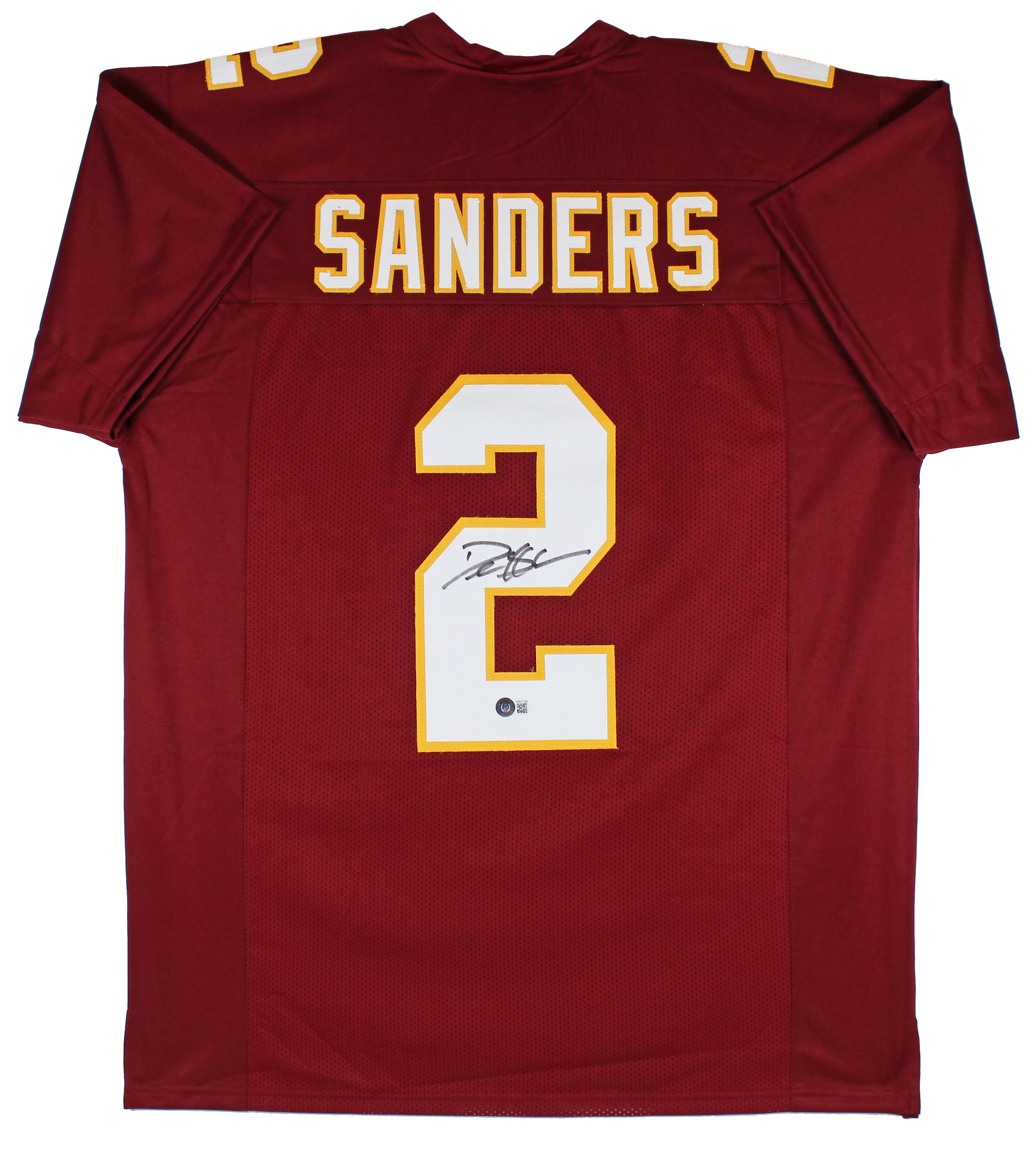 Florida State Deion Sanders Authentic Signed Maroon Jersey BAS Witnessed