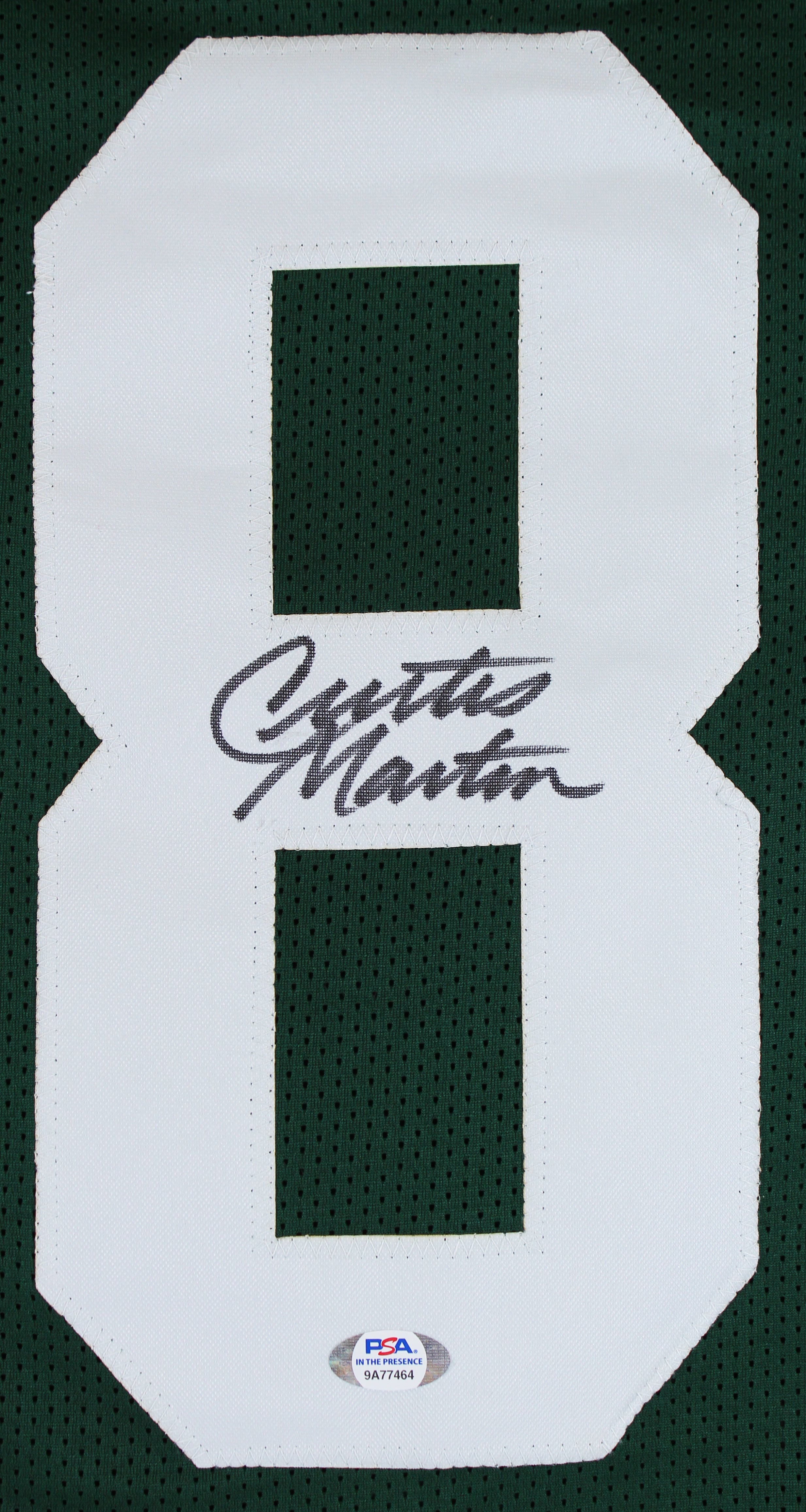 Curtis Martin Authentic Signed Green Pro Style Jersey Autographed PSA/DNA Itp