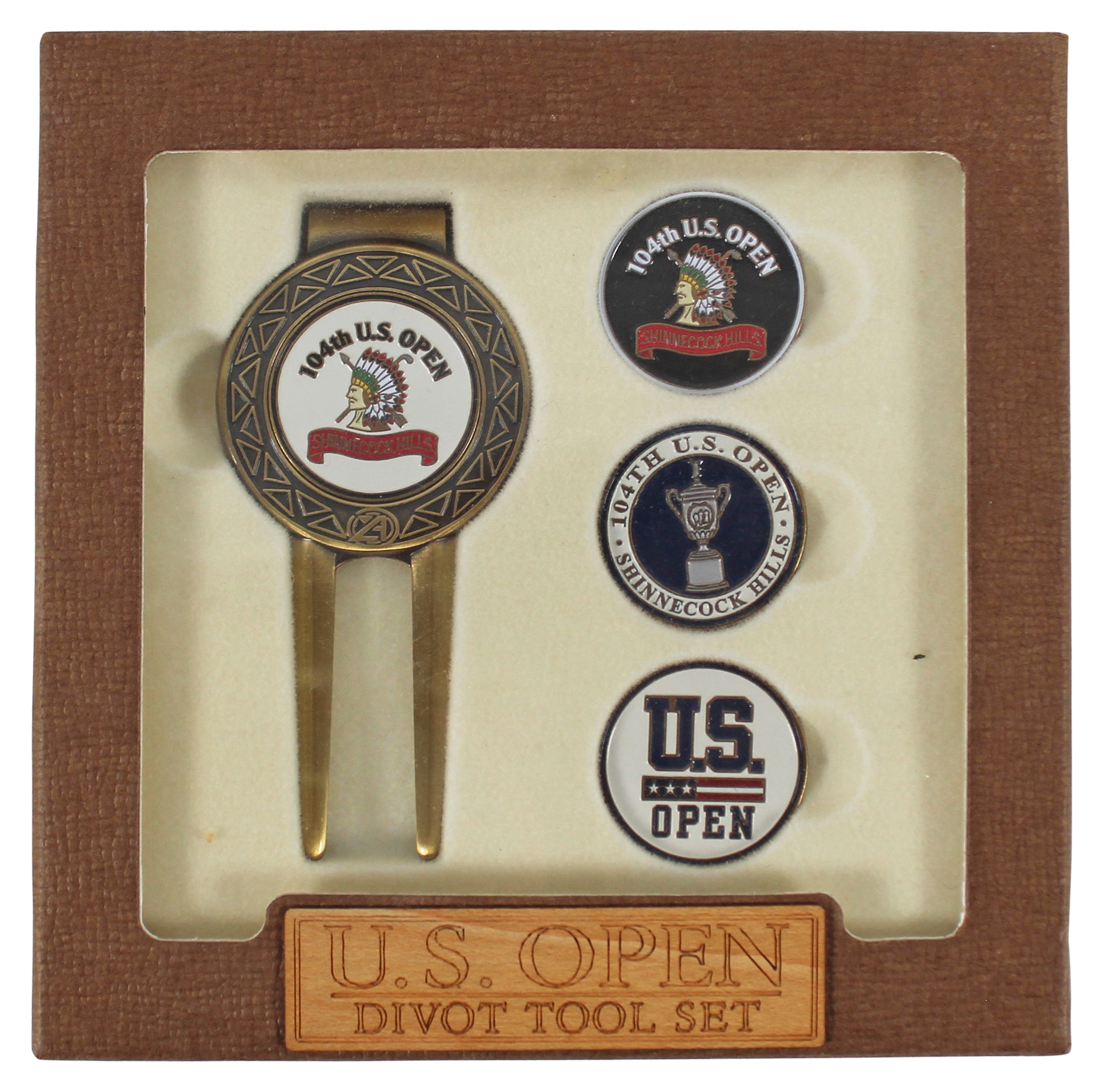 2004 104th U.S. Open Shinnecock Hills Divot Tool Set w/ Box Un-signed