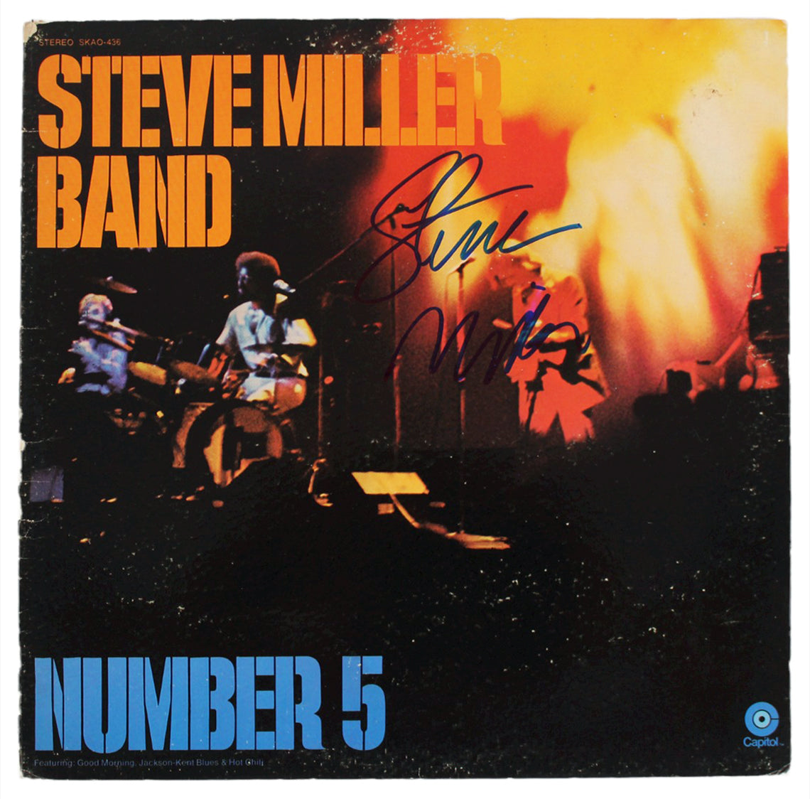 Steve Miller Authentic Signed Number 5 Album Cover Autographed BAS #BG90711