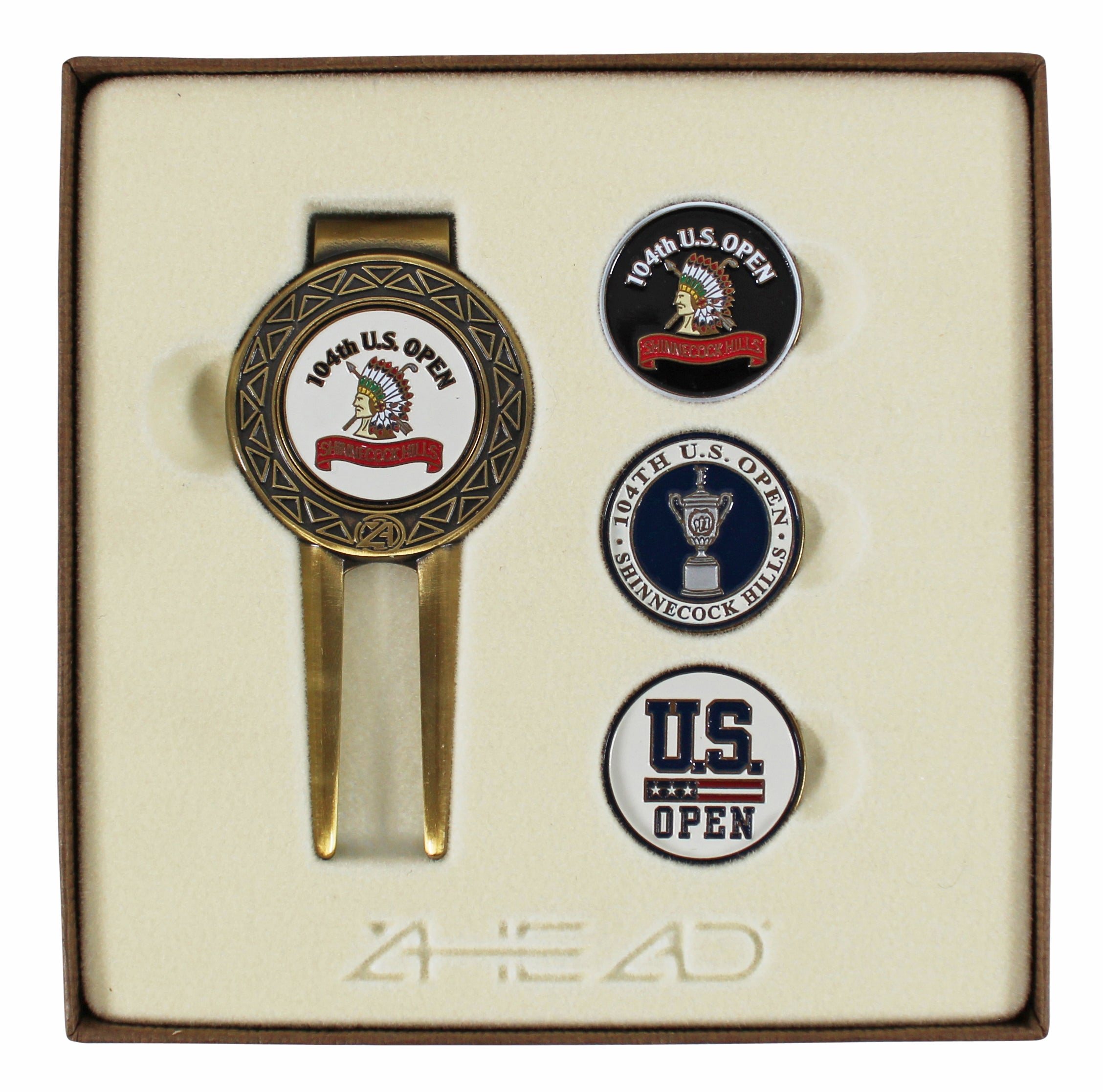 2004 104th U.S. Open Shinnecock Hills Divot Tool Set w/ Box Un-signed