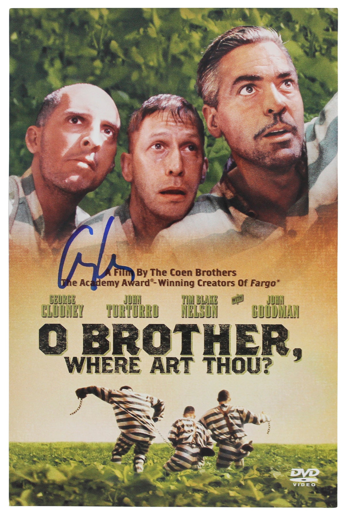 George Clooney O Brother, Where Art Thou Authentic Signed DVD Cover BAS #BF88854