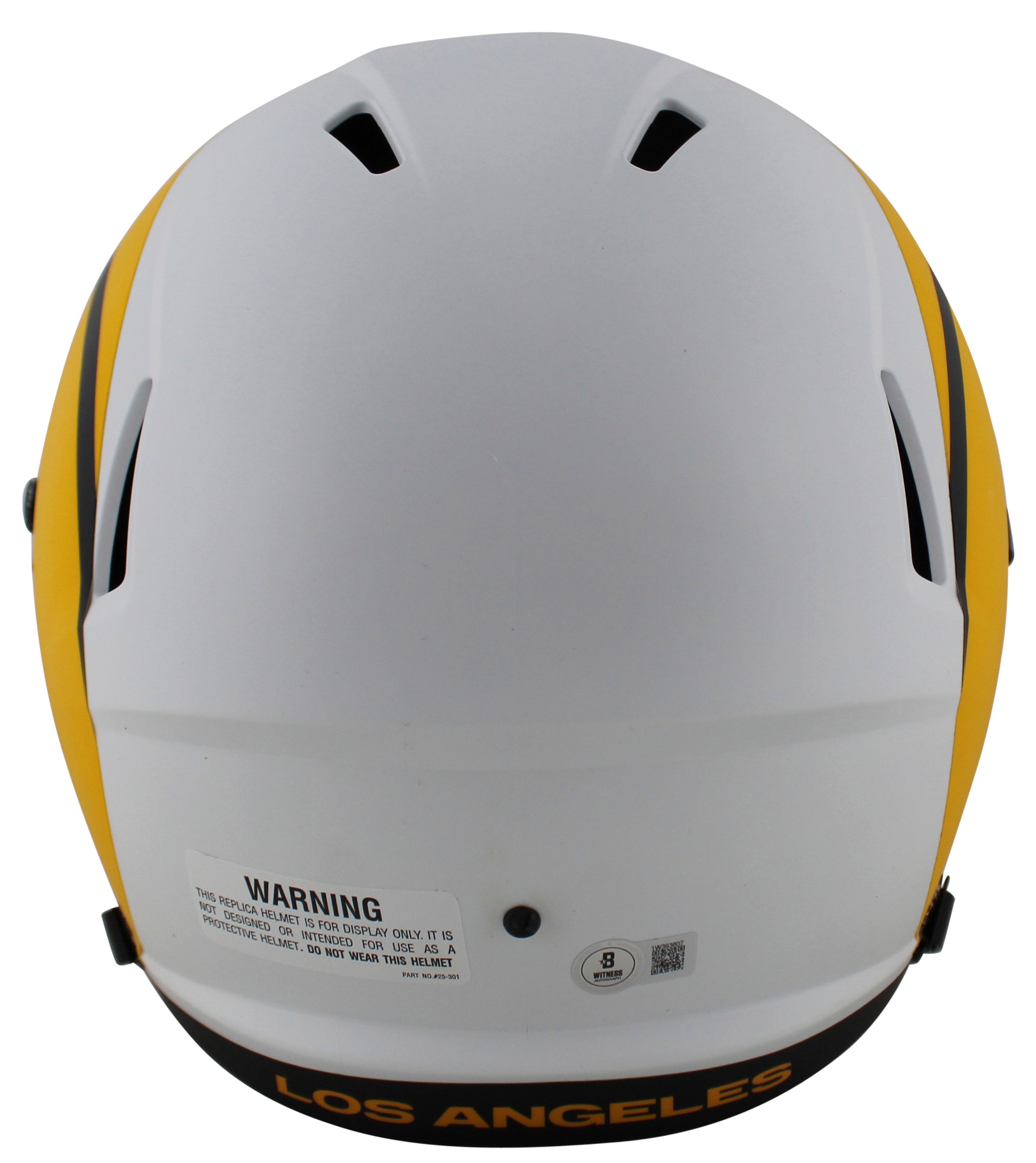 Rams Aaron Donald Authentic Signed Lunar Full Size Speed Rep Helmet BAS Witness