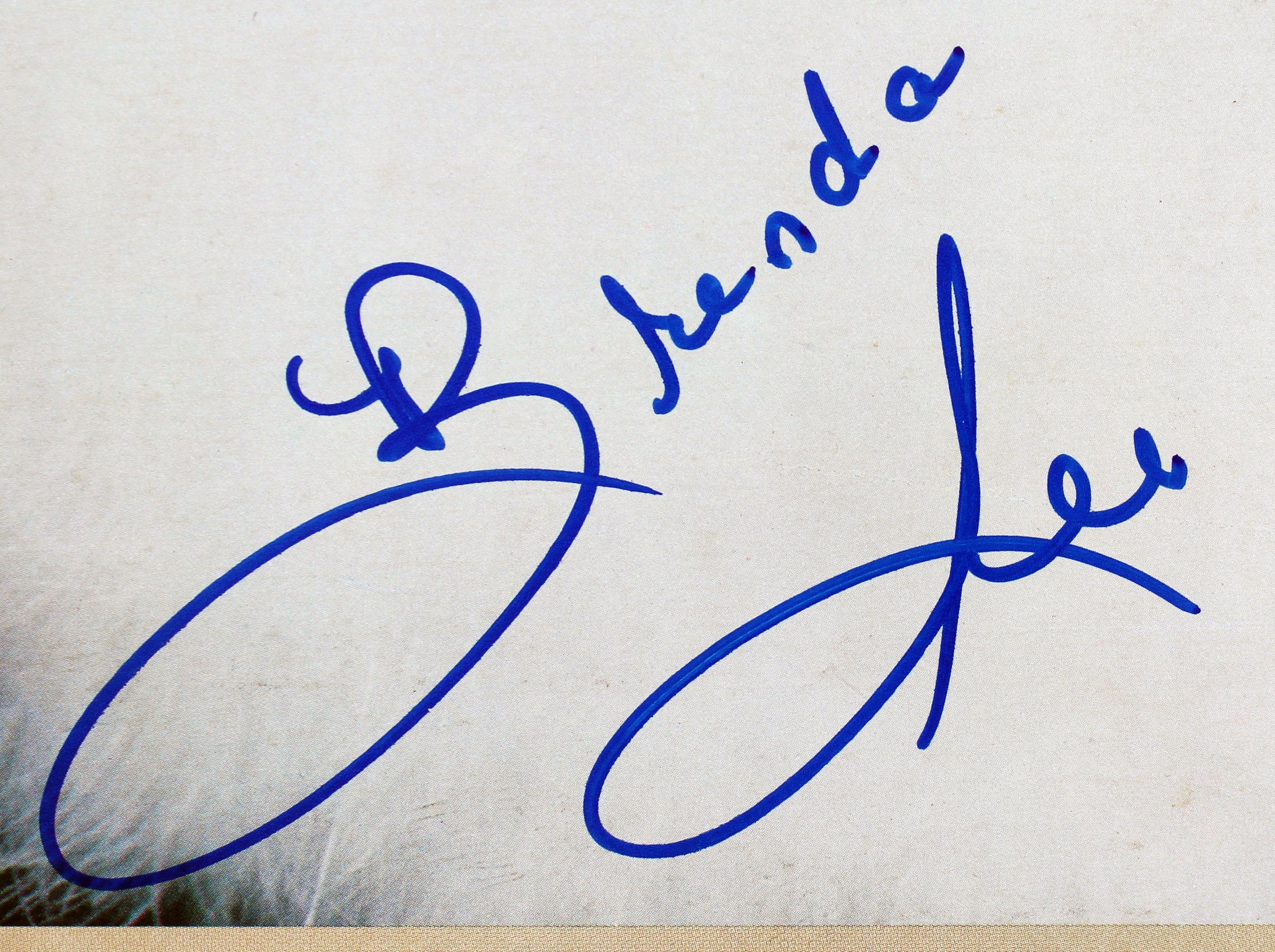 Brenda Lee Authentic Signed Only When I Laugh Album Cover BAS #BG90678
