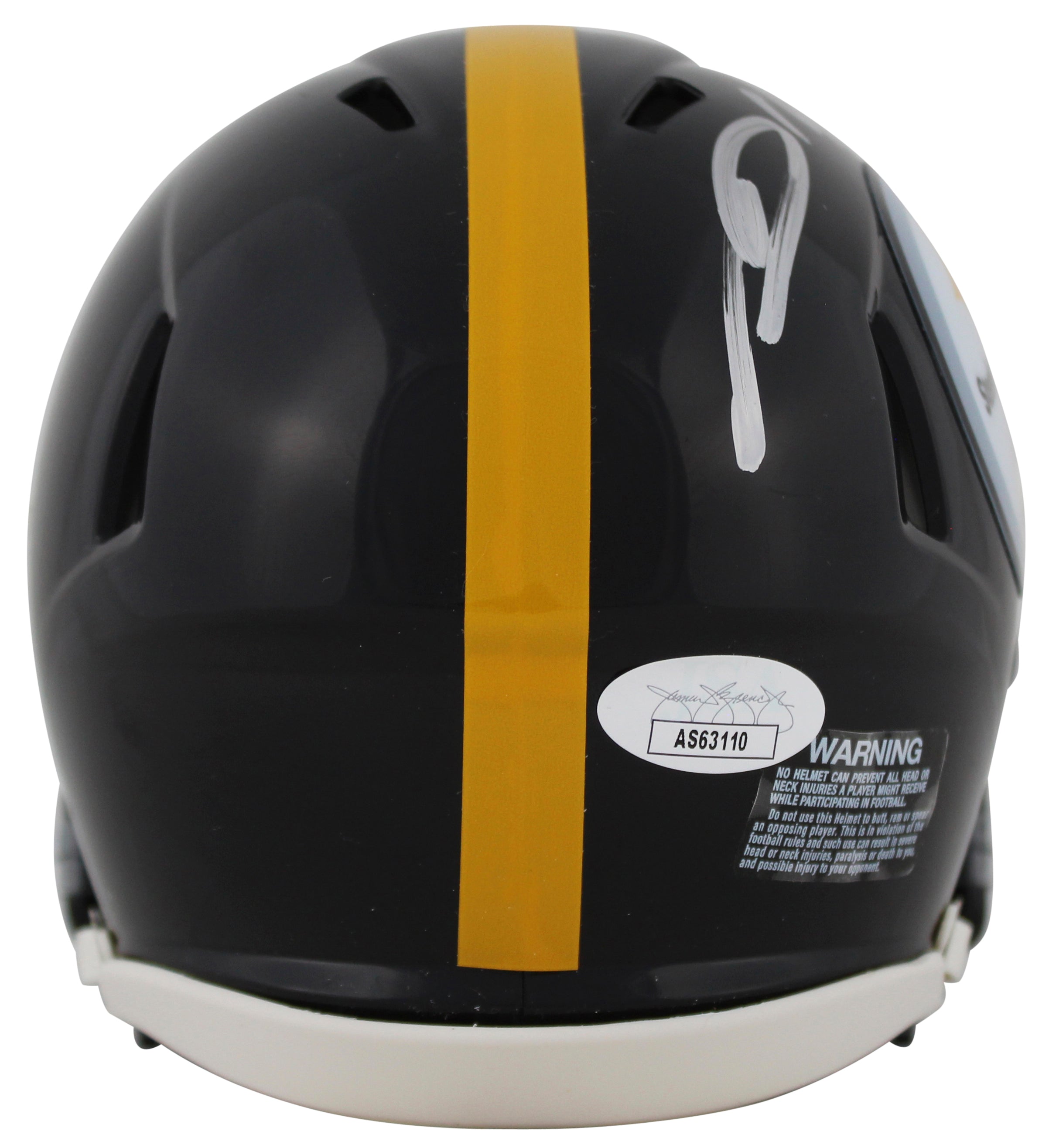 Steelers George Pickens Signed Speed Mini Helmet w/ Silver Sig & Case JSA