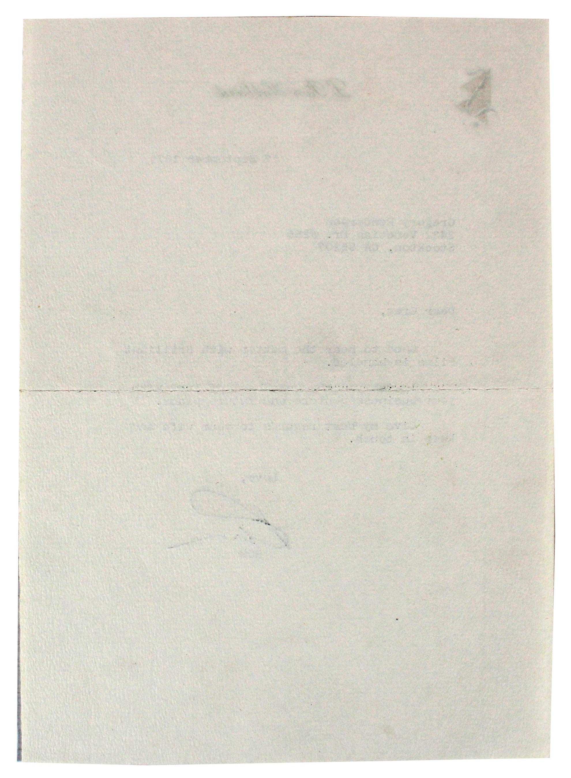 L. Ron Hubbard Scientology Signed 7x10 1979 Letter on Personal Letterhead BAS