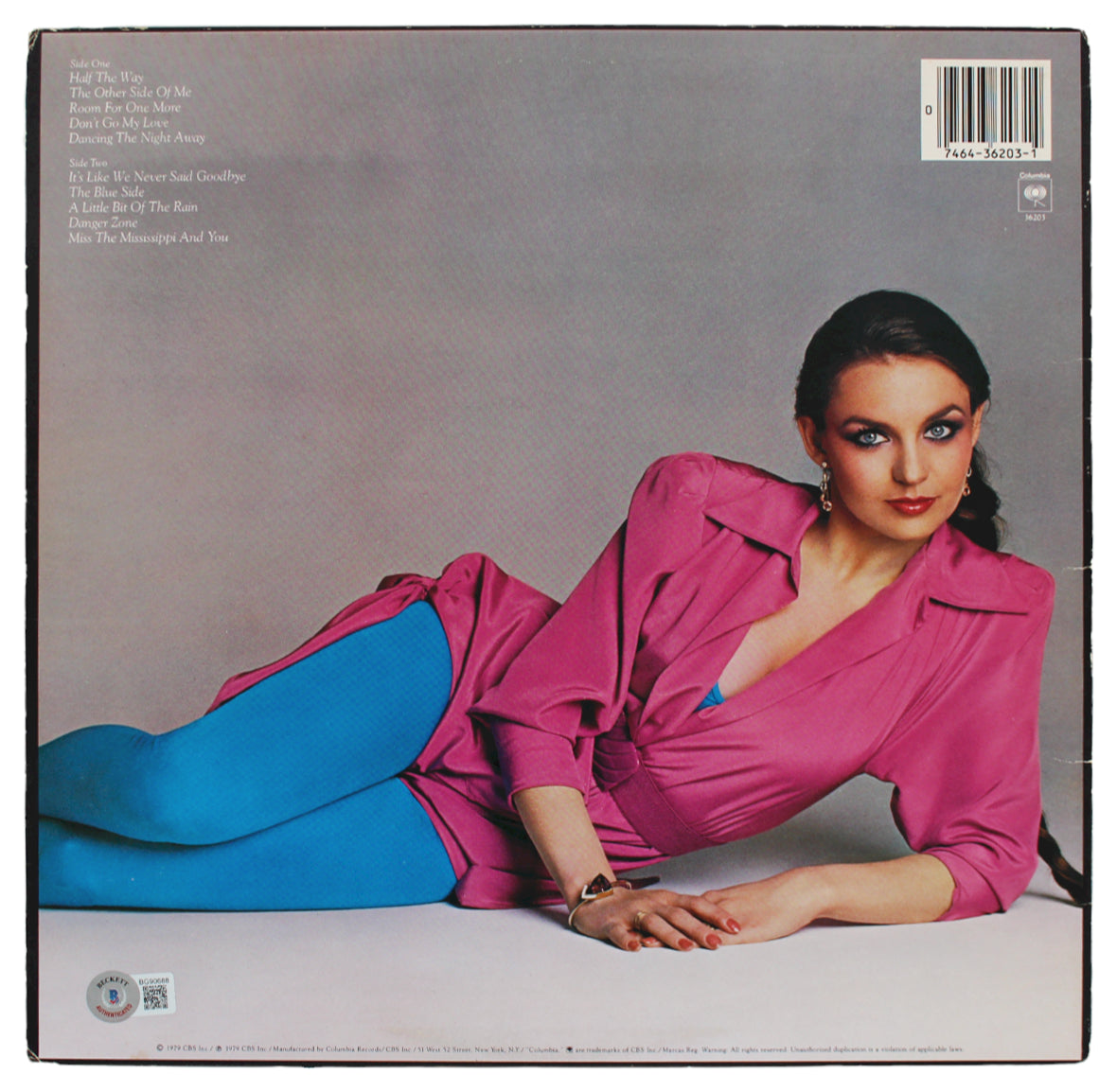 Crystal Gayle "Jason, Love" Signed Miss The Mississippi Album Cover BAS #BG90688