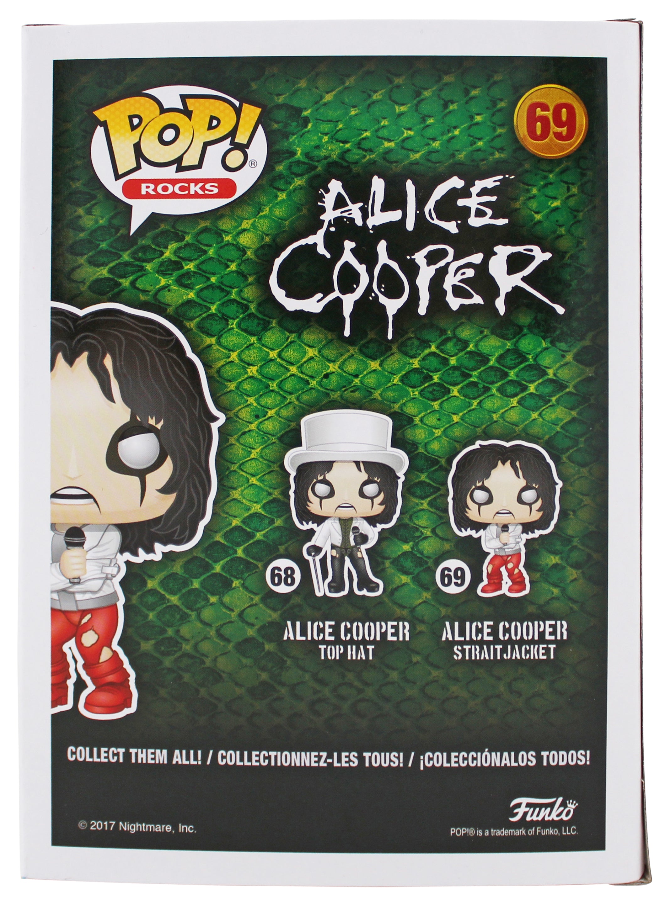 Alice Cooper "Schools Out!" Signed #69 Funko Pop Vinyl Figure BAS Wit #1W793250