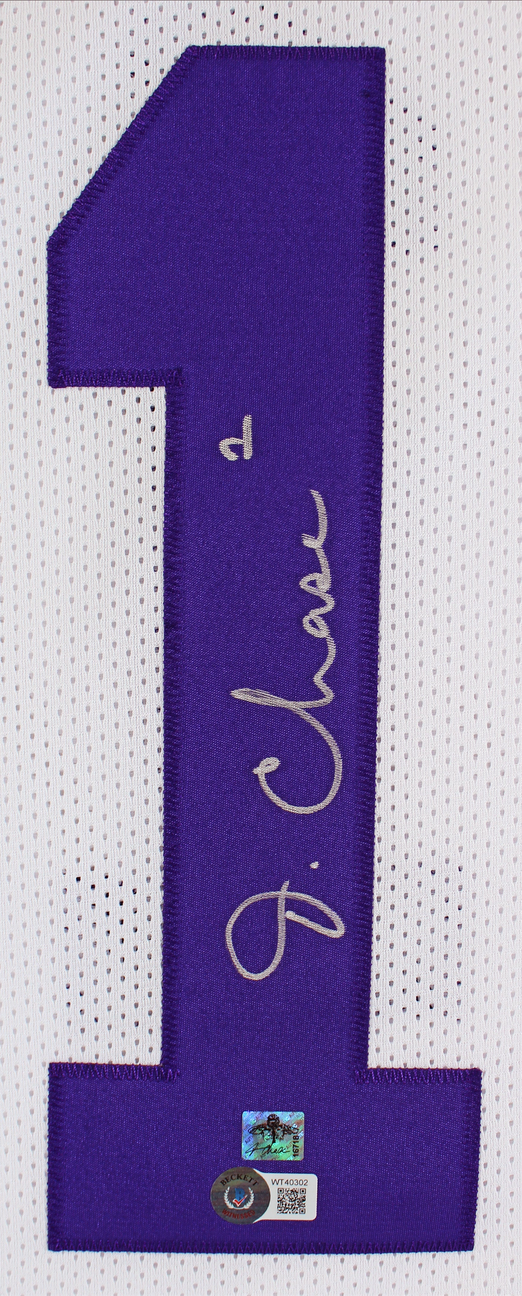 LSU Ja'Marr Chase Authentic Signed White Pro Style Jersey BAS Witnessed