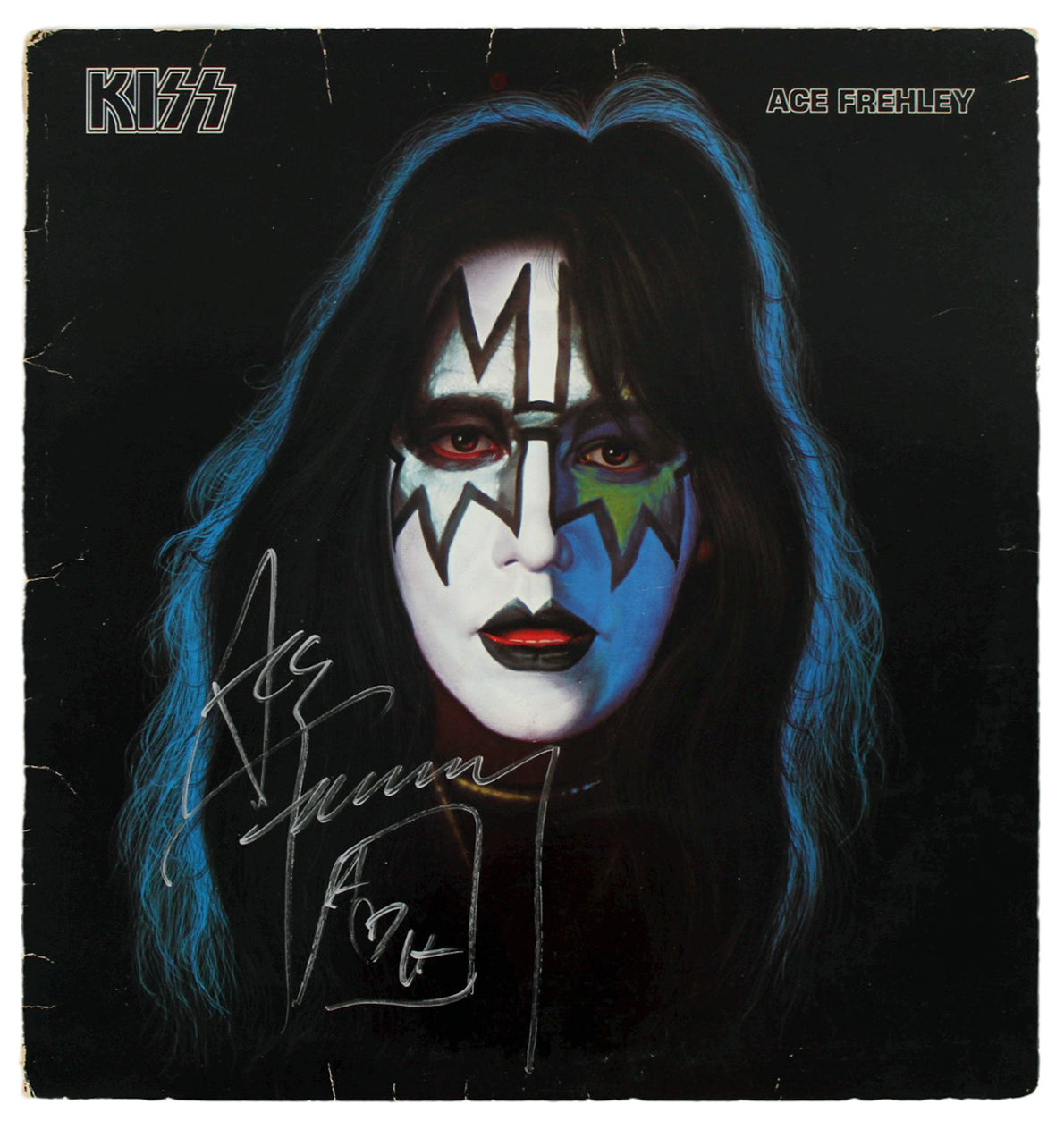 Ace Frehley KISS Authentic Signed Ace Frehley Album Cover BAS #BG90692