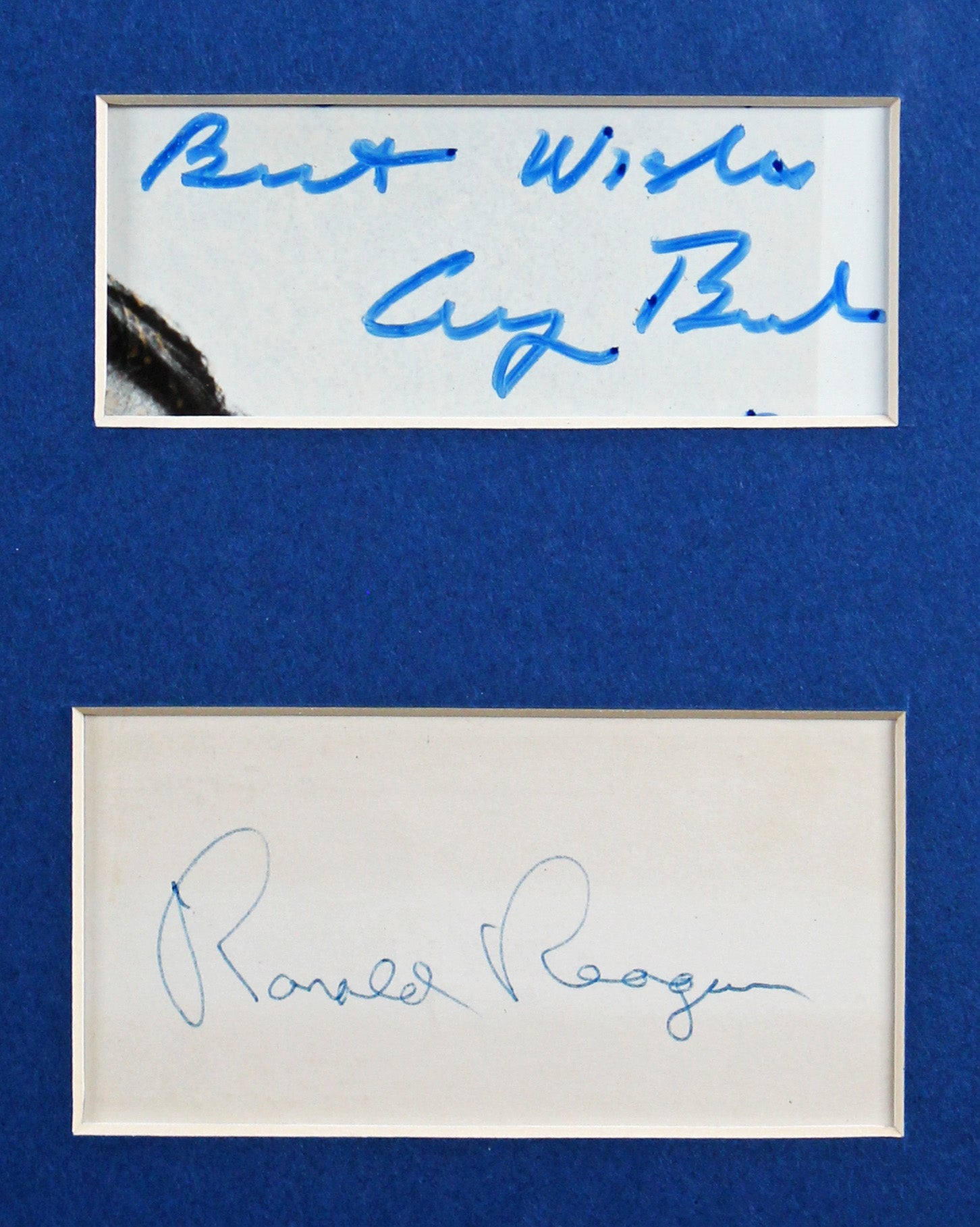 (5) Reagan, Nixon, Carter, Bush & Ford Signed Framed Preidential Display JSA