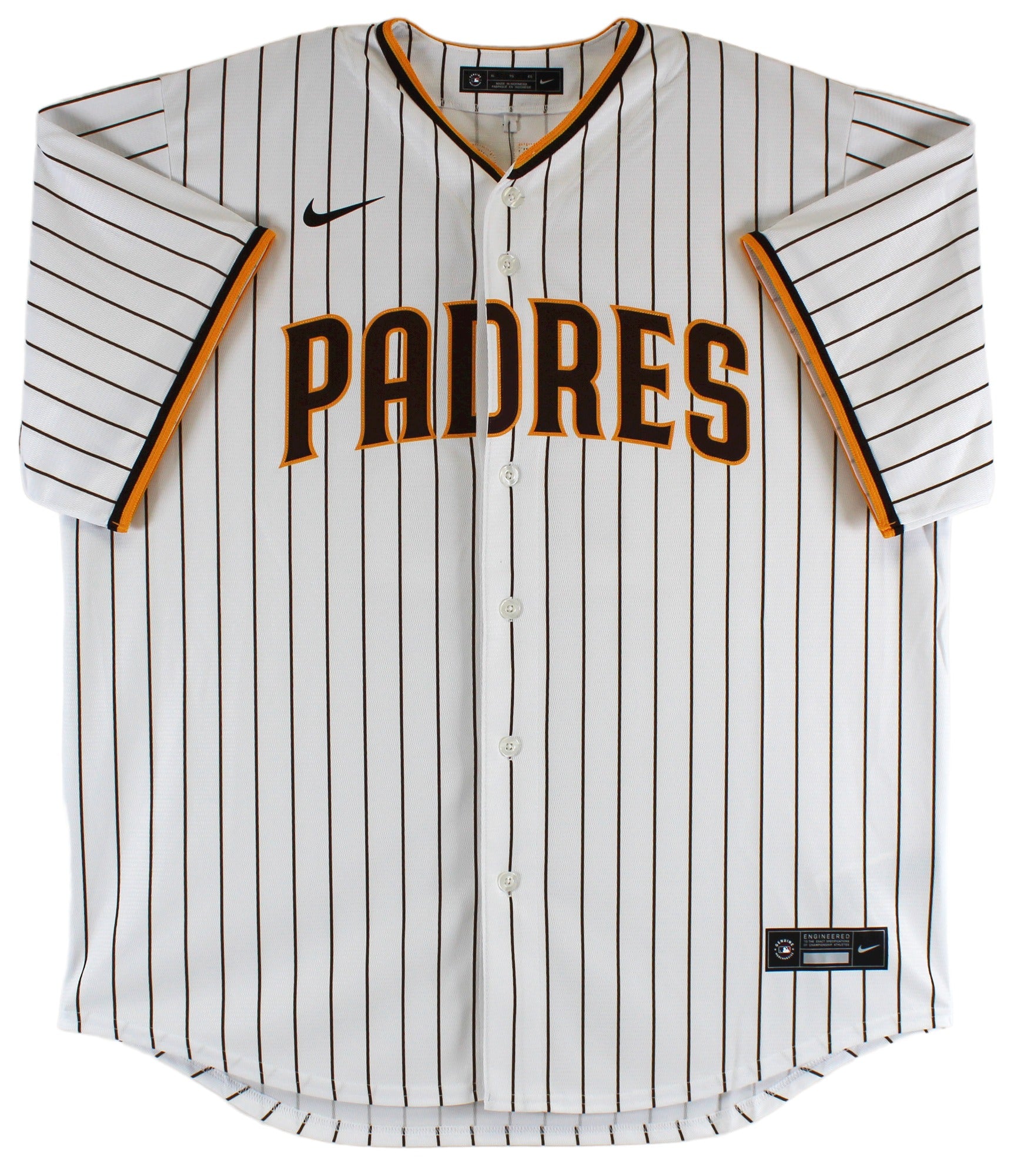 Padres Fernando Tatis Jr. Authentic Signed White Pinstriped Nike Jersey JSA Wit