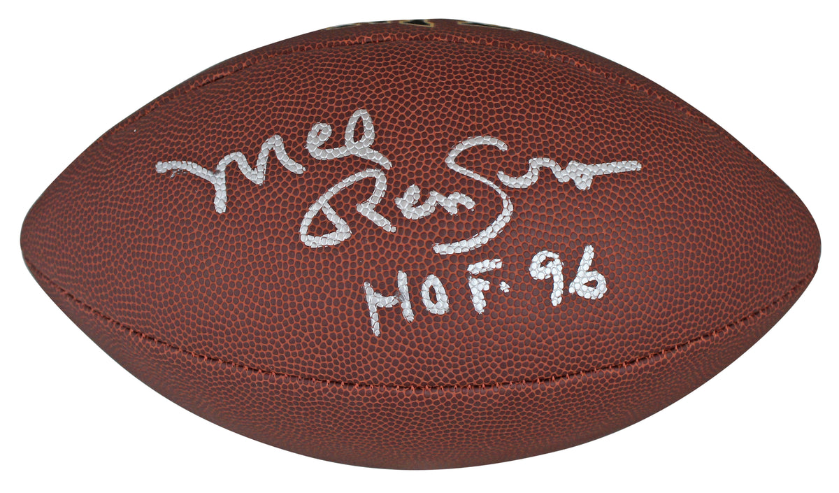 Cowboys Mel Renfro "HOF 96" Signed Wilson Super Grip Nfl Football BAS Witnessed