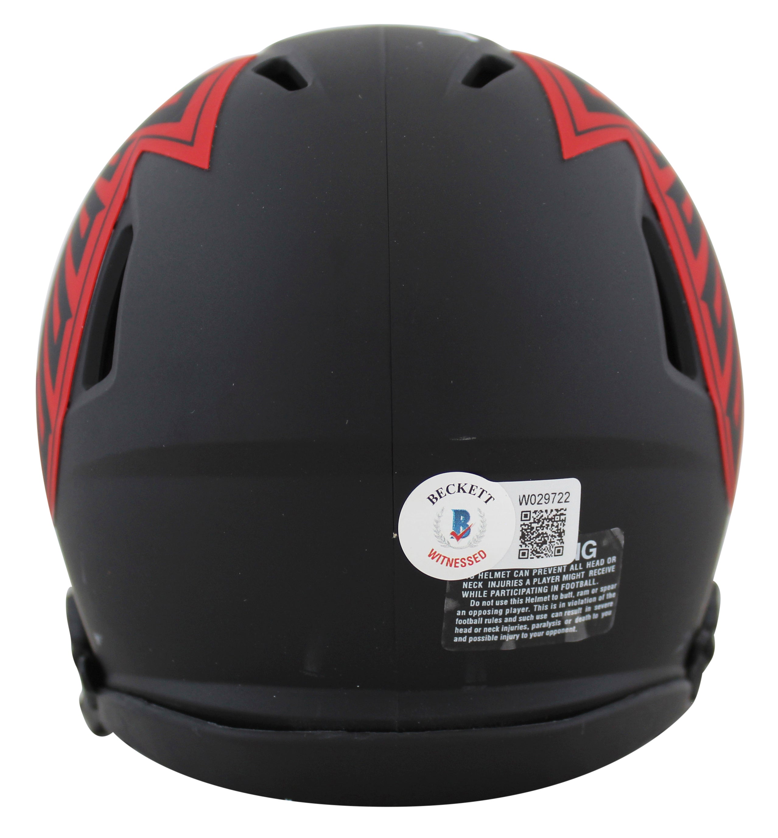 Falcons Steven Jackson Authentic Signed Eclipse Speed Mini Helmet BAS Witnessed
