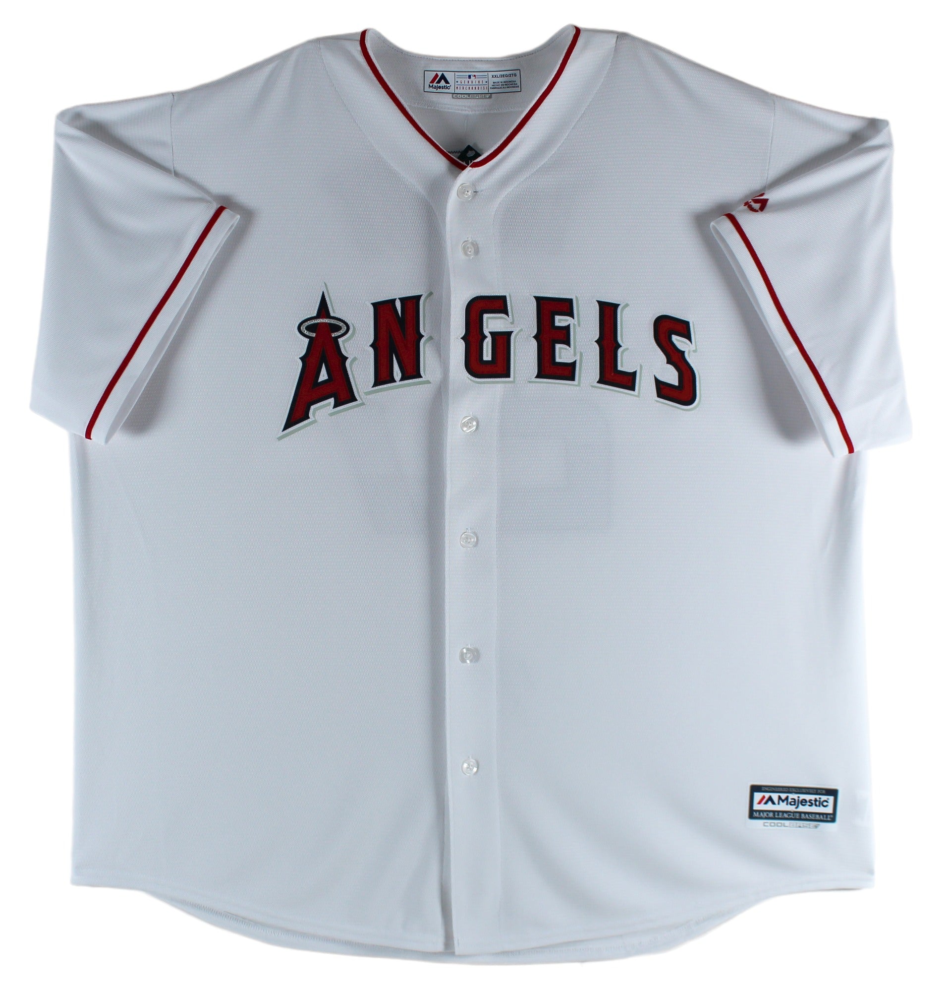 Angels Mike Trout Authentic Signed White Majestic Cool Base Jersey MLB