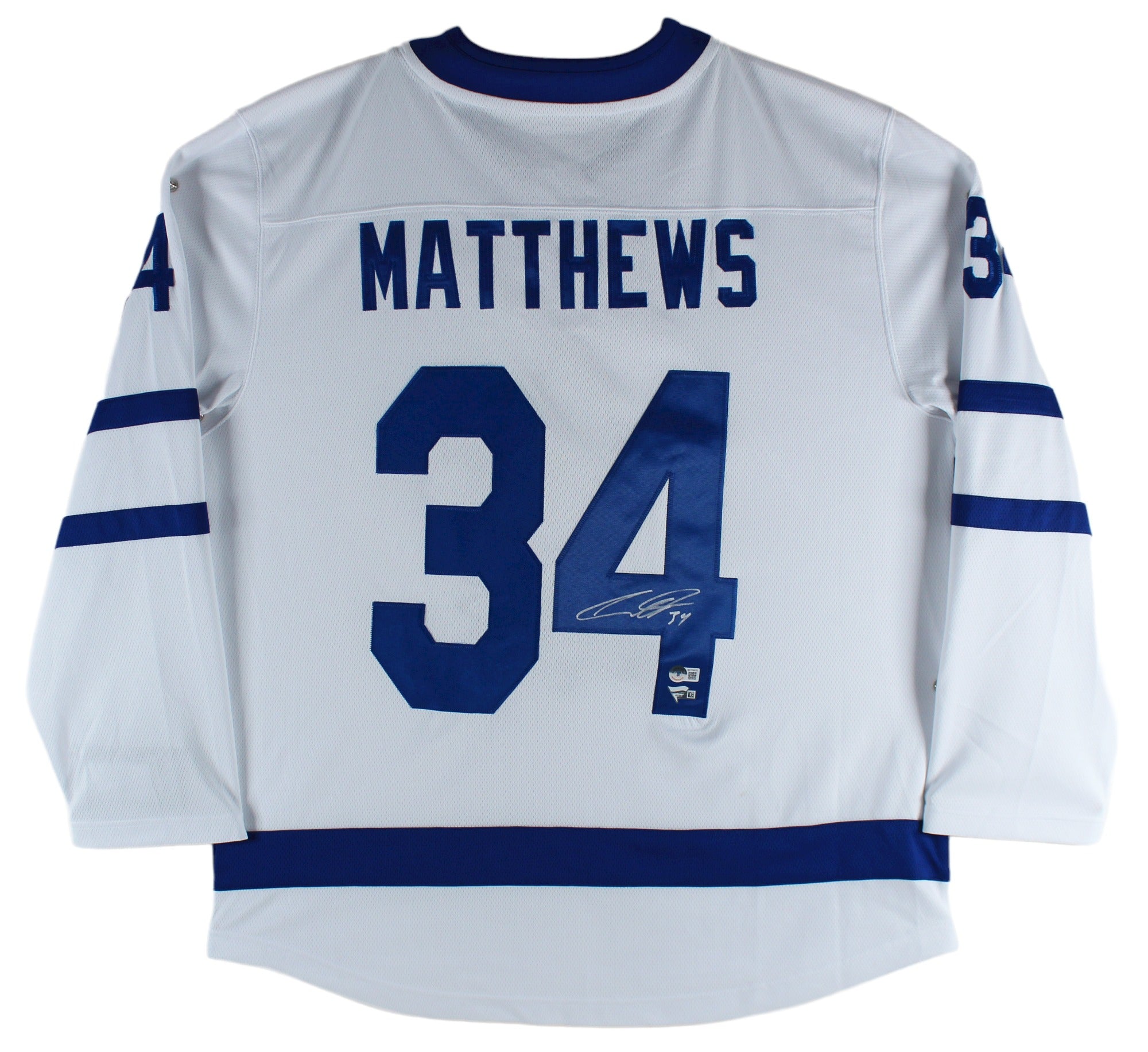 Maple Leafs Auston Matthews Authentic Signed White Fanatics Jersey BAS