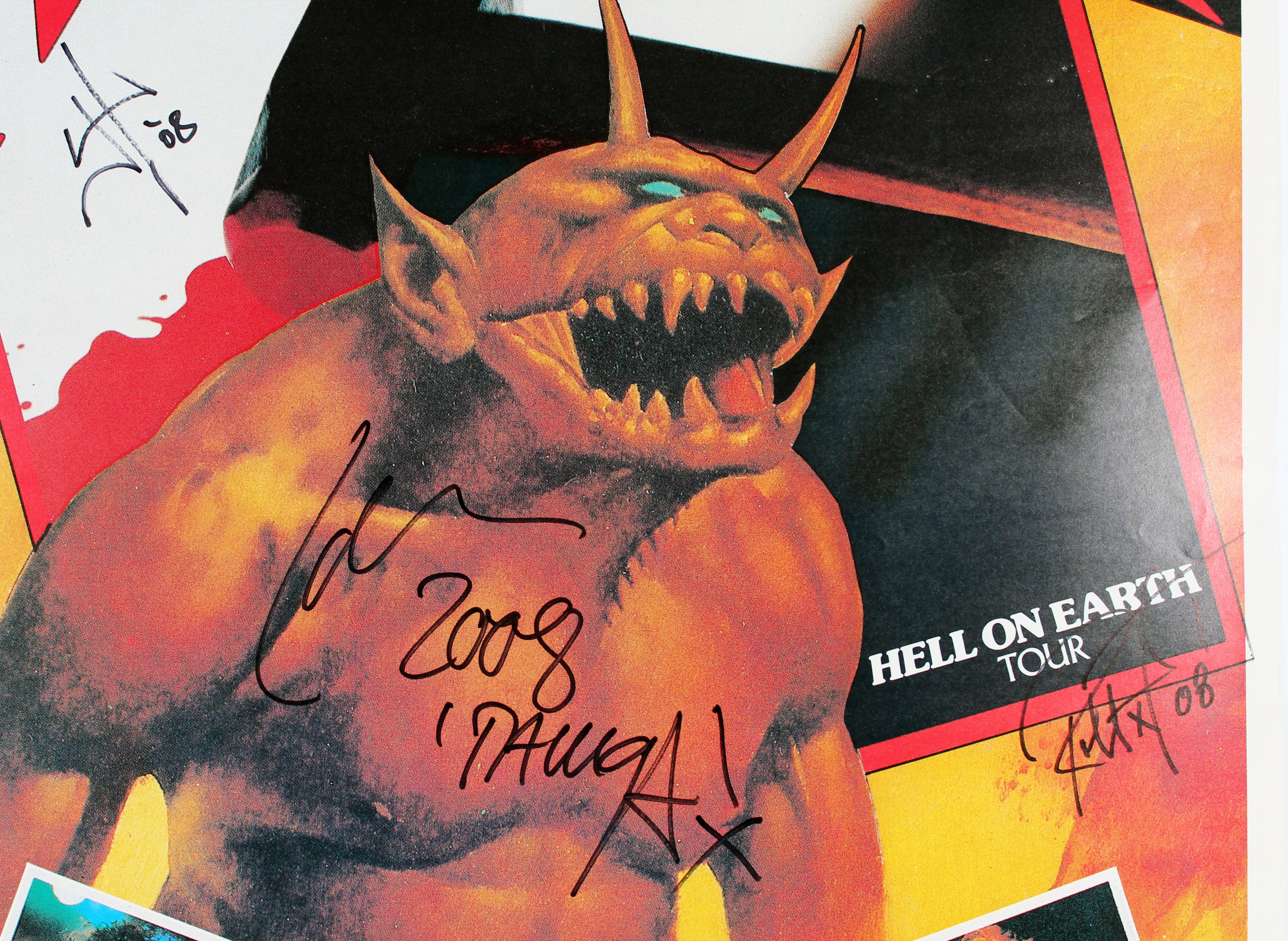 Metallica (4) Hetfield, Hammett, Trujillo & Ulrich Signed 24x33.75 Poster BAS