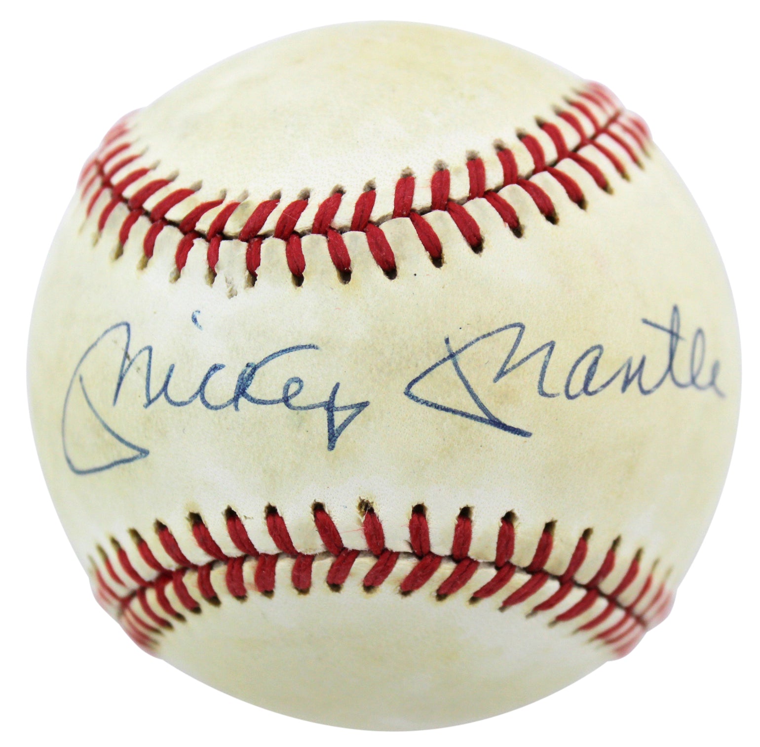 Yankees Mickey Mantle Signed Authentic Oal Baseball JSA #B40807