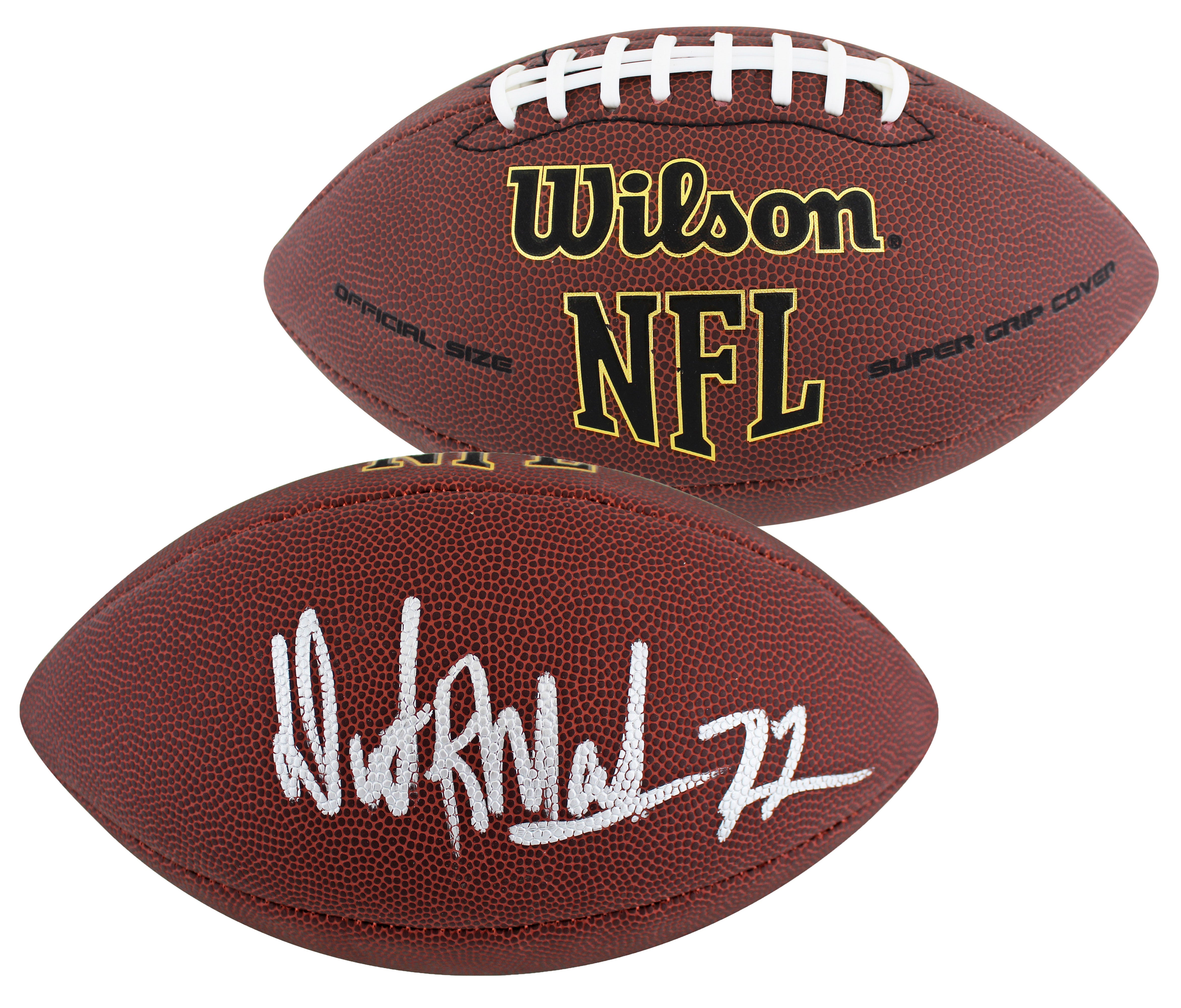Commanders Dexter Manley Authentic Signed Super Grip Nfl Football BAS Witnessed