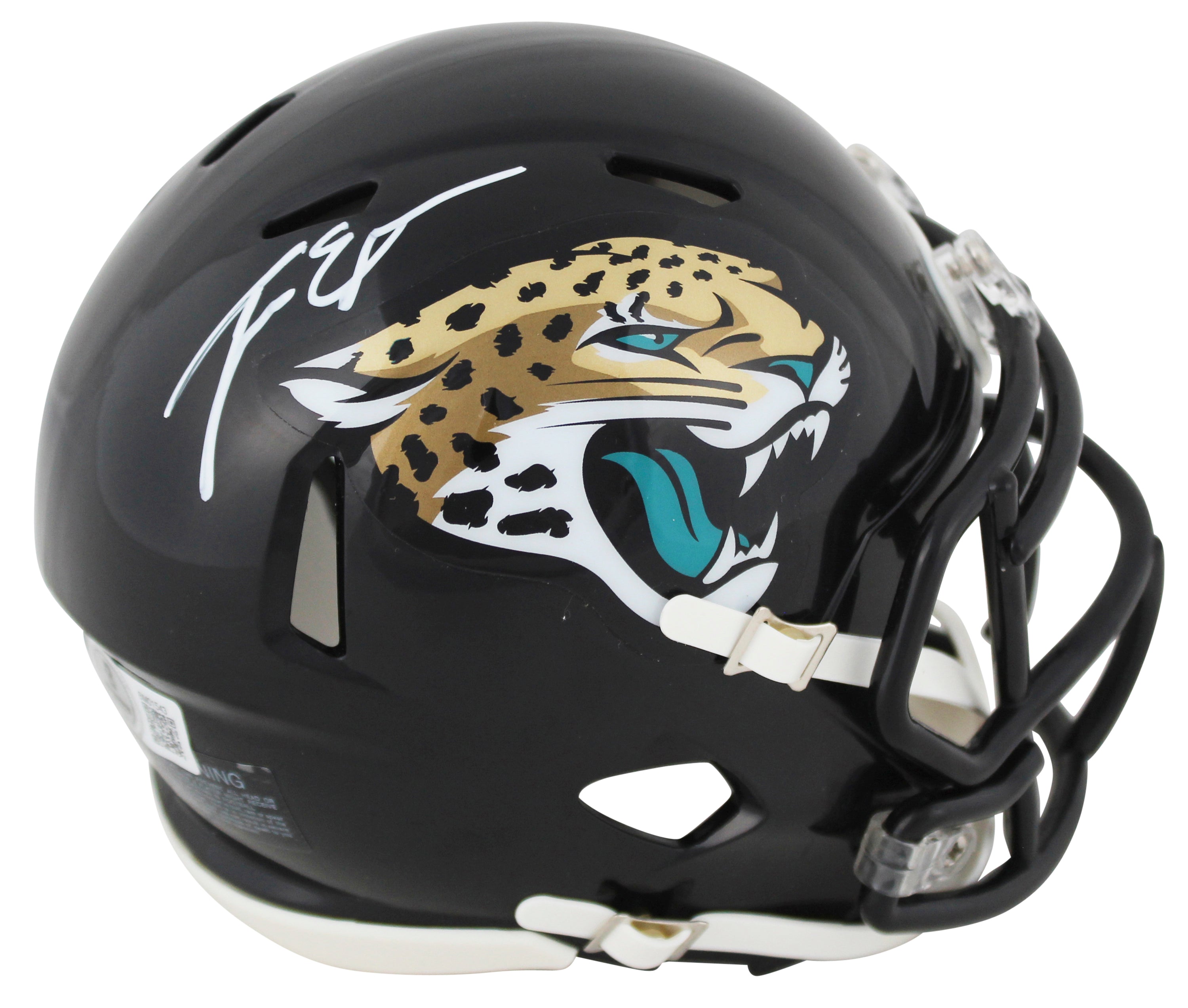 Jaguars Travis Etienne Jr. Authentic Signed Speed Mini Helmet Autographed BAS