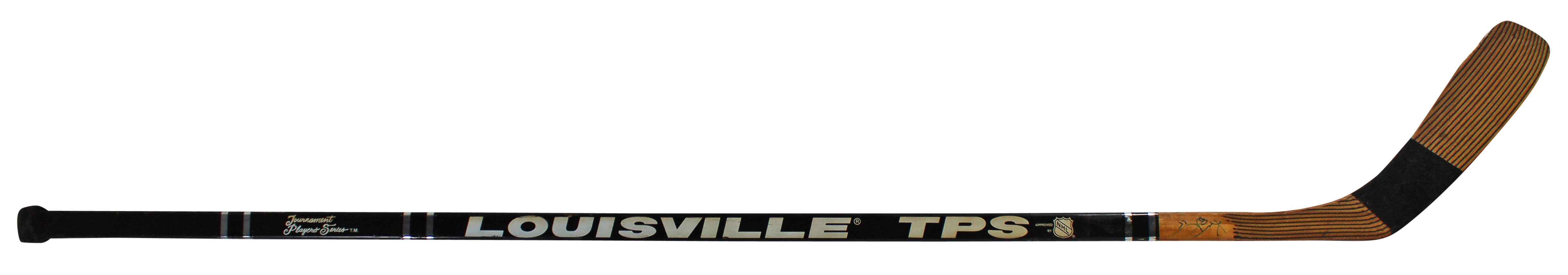 Penguins Kevin Stevens Signed Game Used Louisville Hockey Stick BAS #BA74058