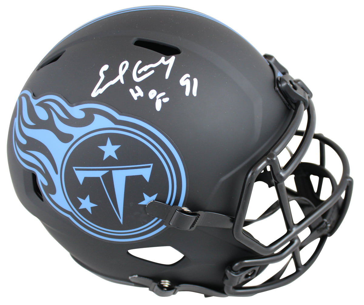 Titans Earl Campbell "HOF 91" Signed Eclipse Full Size Speed Rep Helmet BAS Wit
