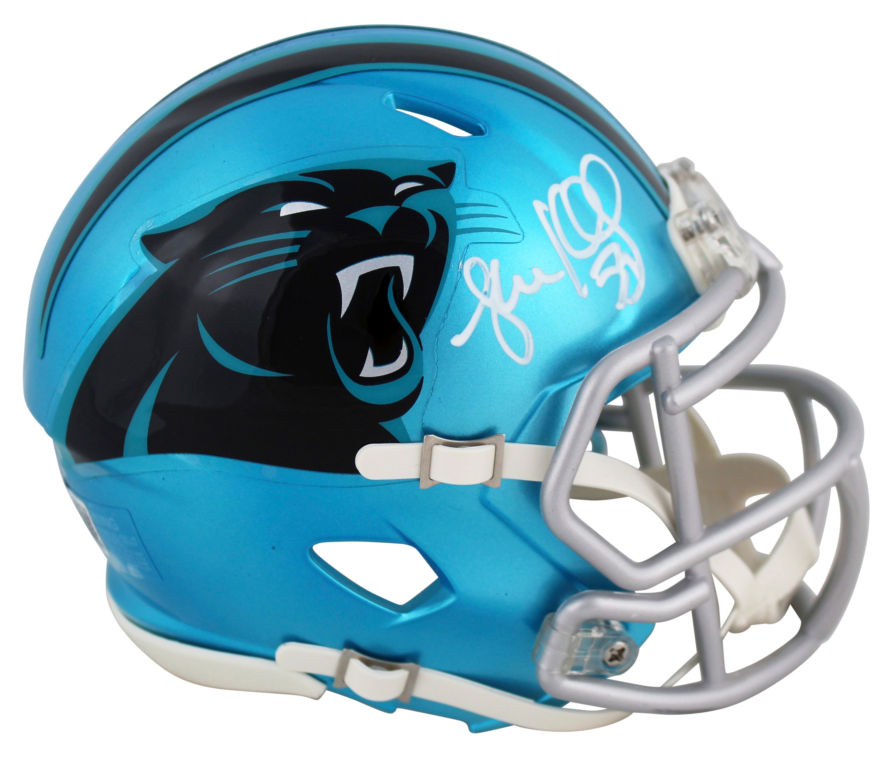 Panthers Luke Kuechly Authentic Signed Flash Speed Mini Helmet BAS Witnessed