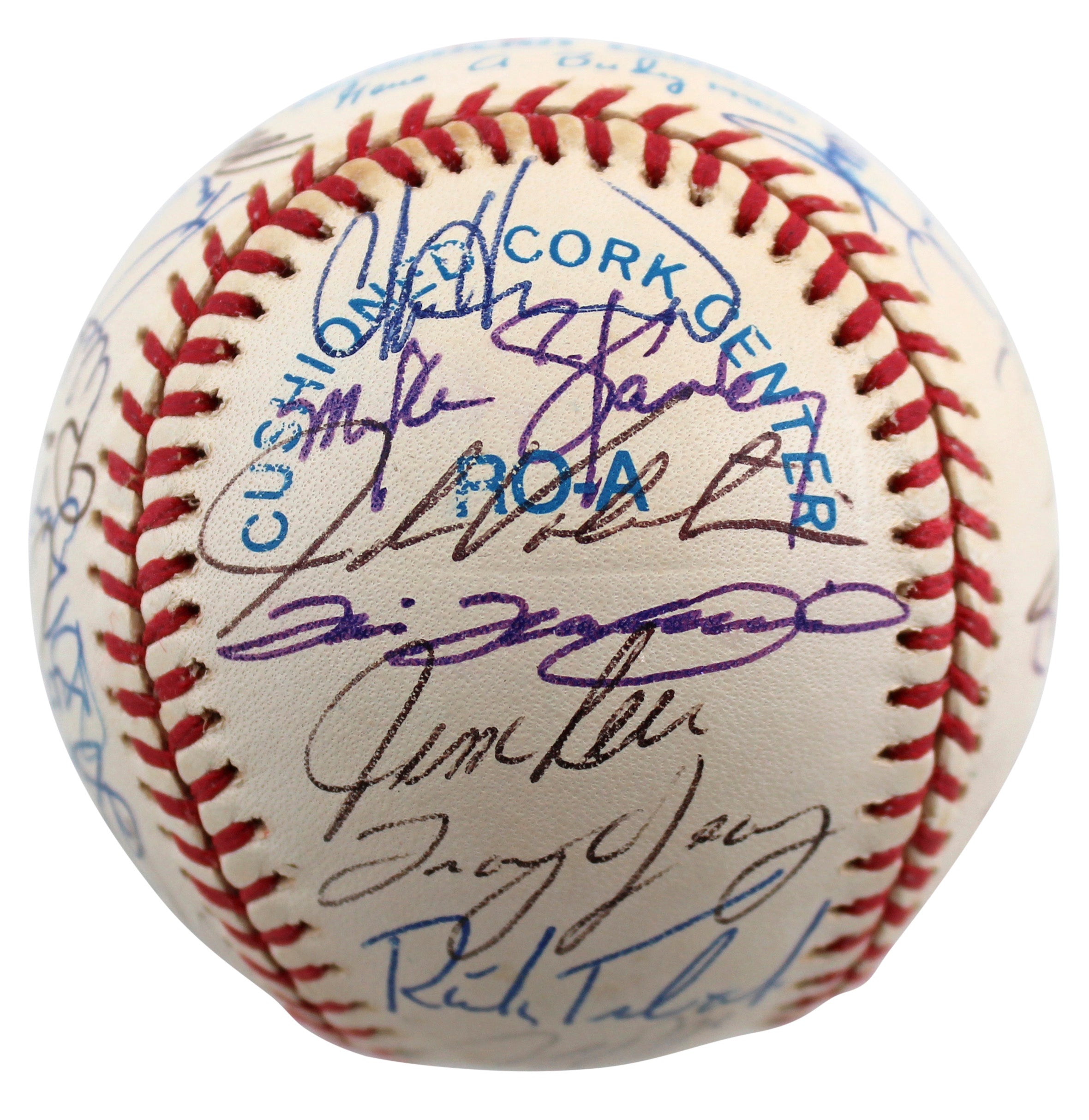 1997 Red Sox (35) Rice, Wakefield, Garciaparra Signed Oal Baseball BAS #AA03197