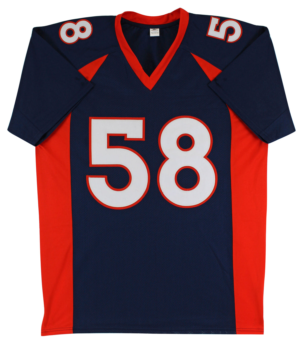 Von Miller Authentic Signed Navy Blue Pro Style Jersey Autographed JSA Witness