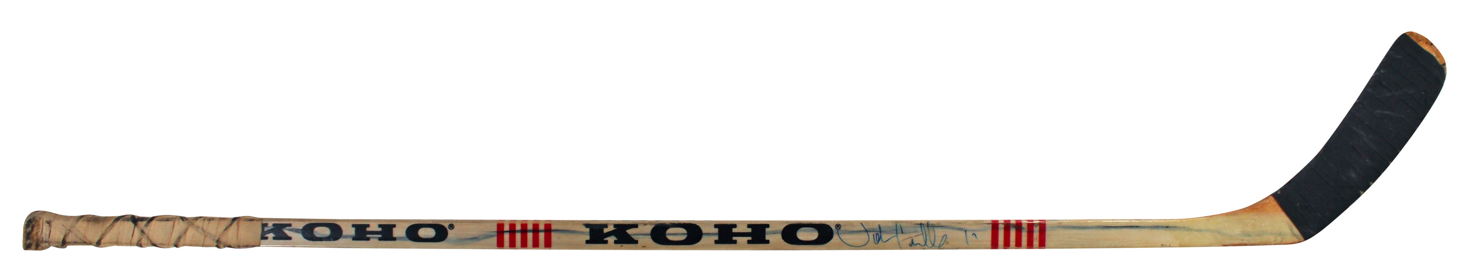 Penguins John Cullen Authentic Signed Game Used KOHO Hockey Stick BAS #BA74059