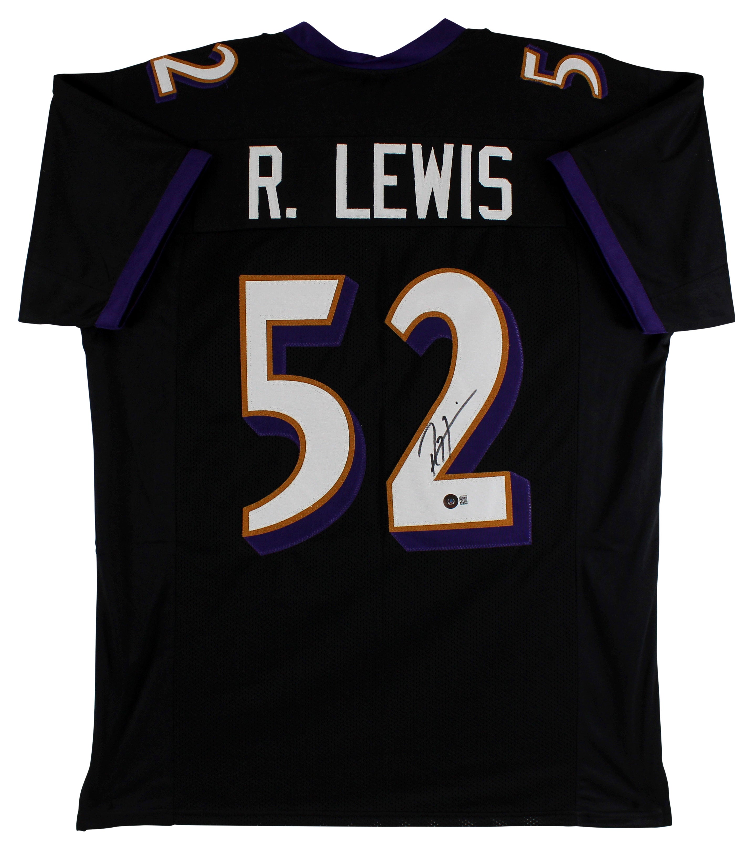 Ray Lewis Authentic Signed Black Pro Style Jersey Autographed PSA Or BAS Wit