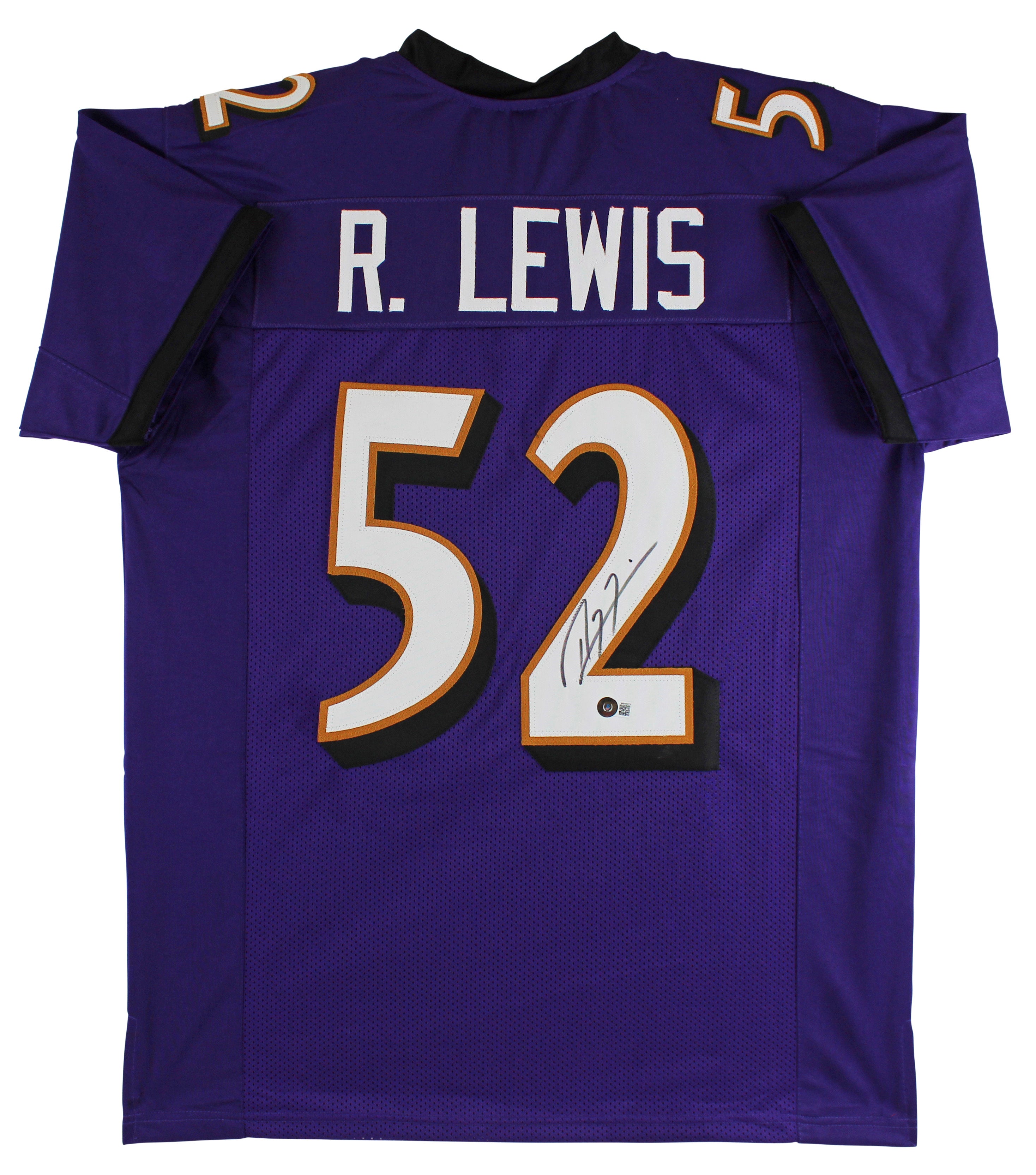 Ray Lewis Authentic Signed Purple Pro Style Jersey PSA, JSA or BAS Witnessed